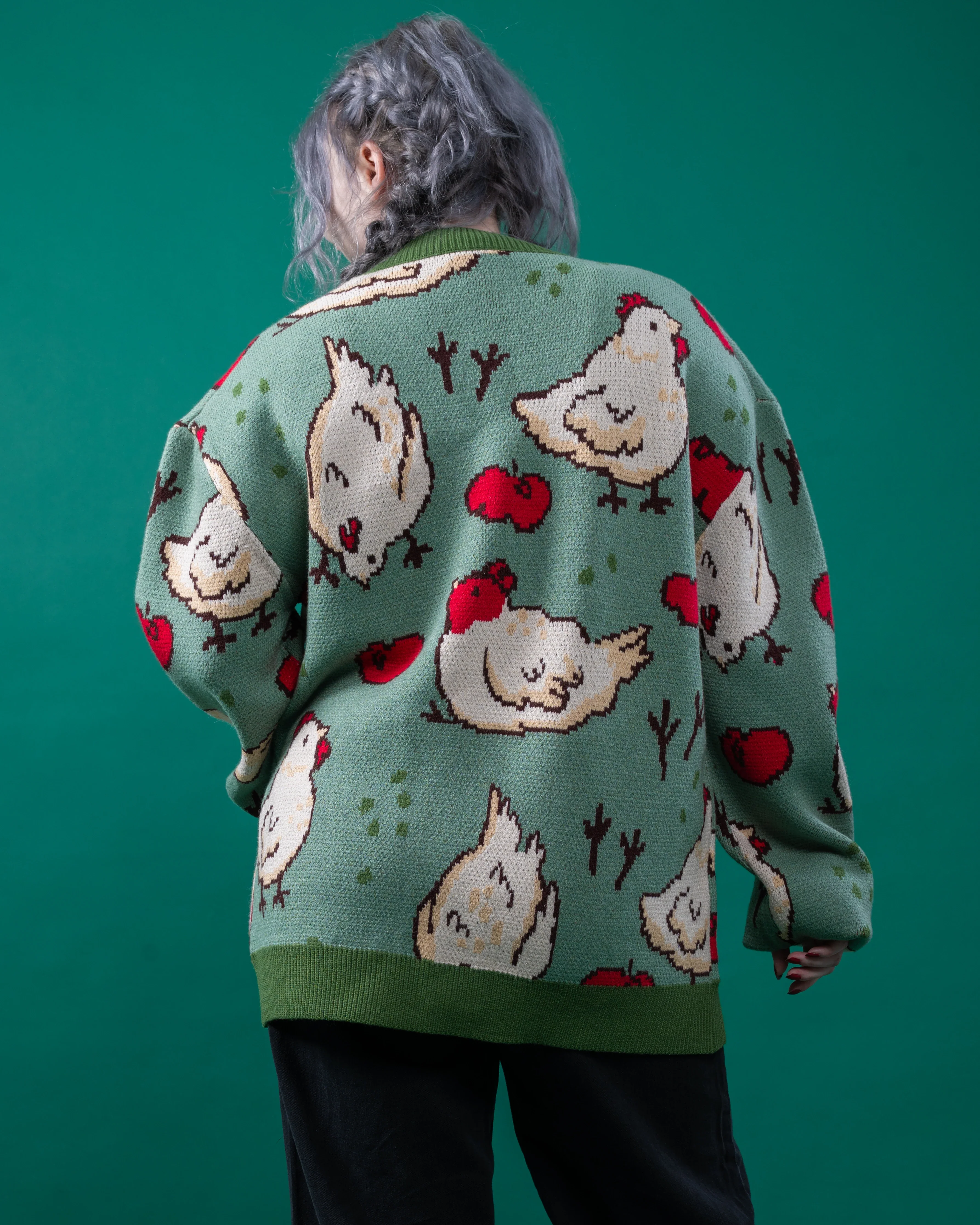 Green Chicken Cardigan - Image 5