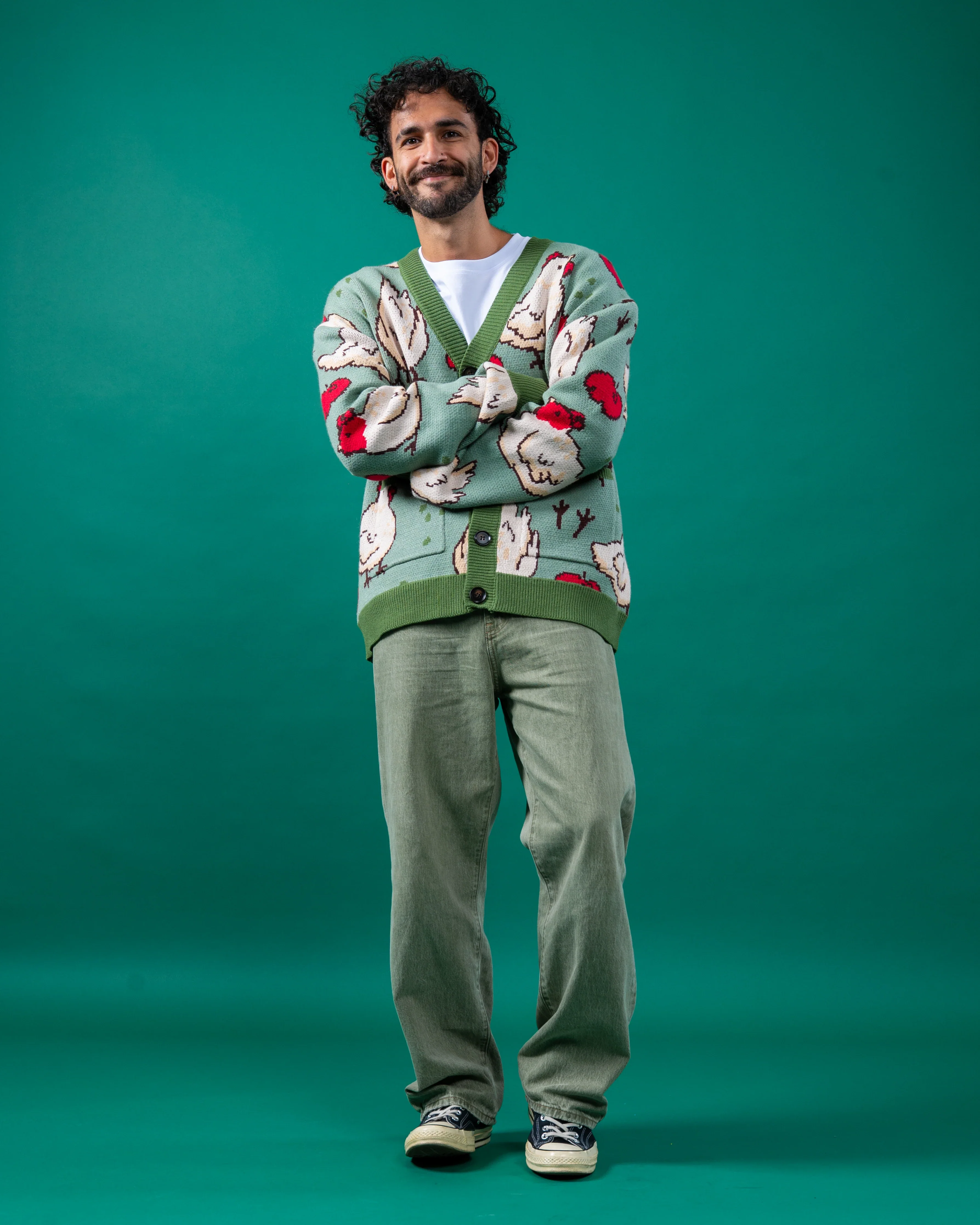 Green Chicken Cardigan - Image 6