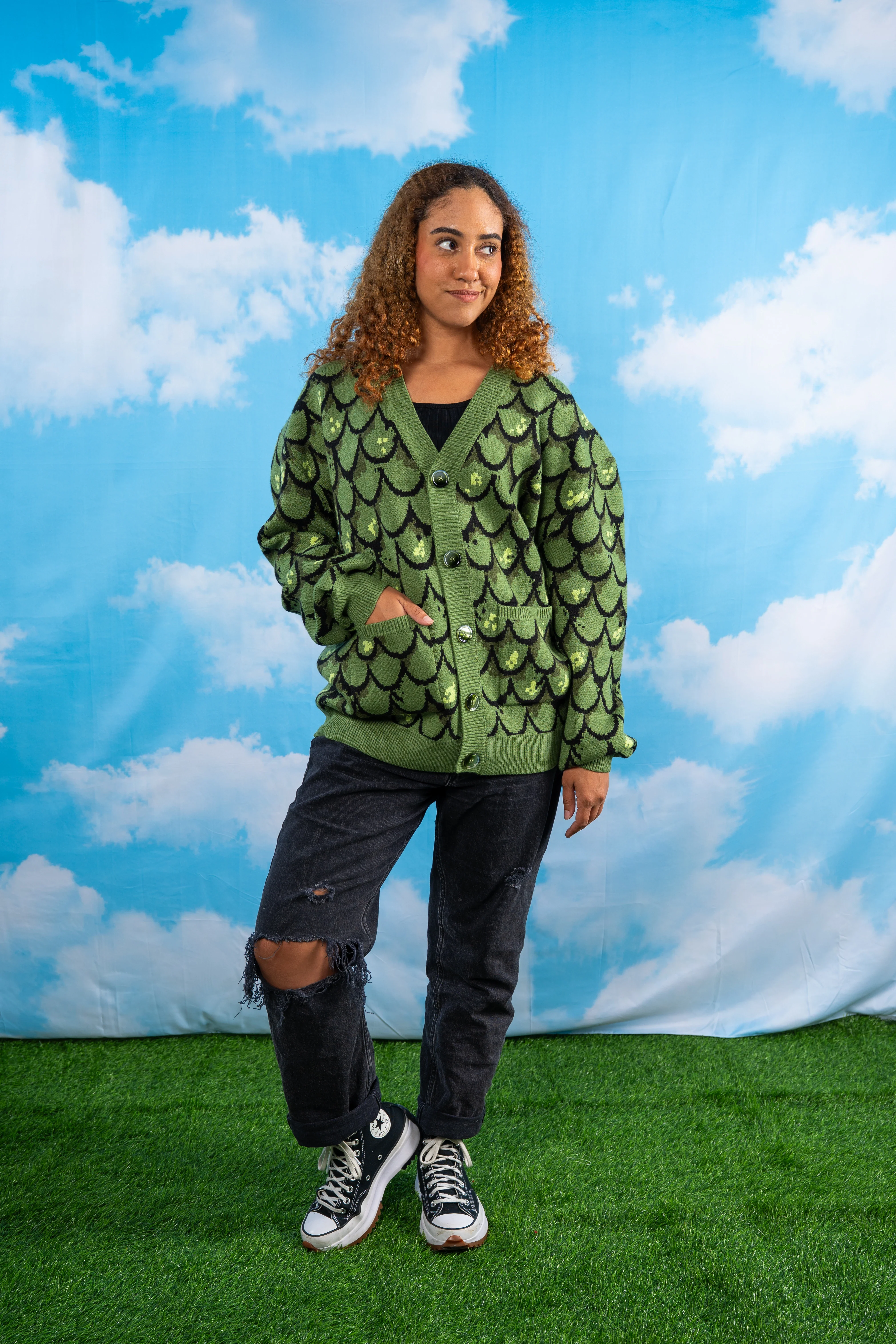 Green Dragon Cardigan - Image 5