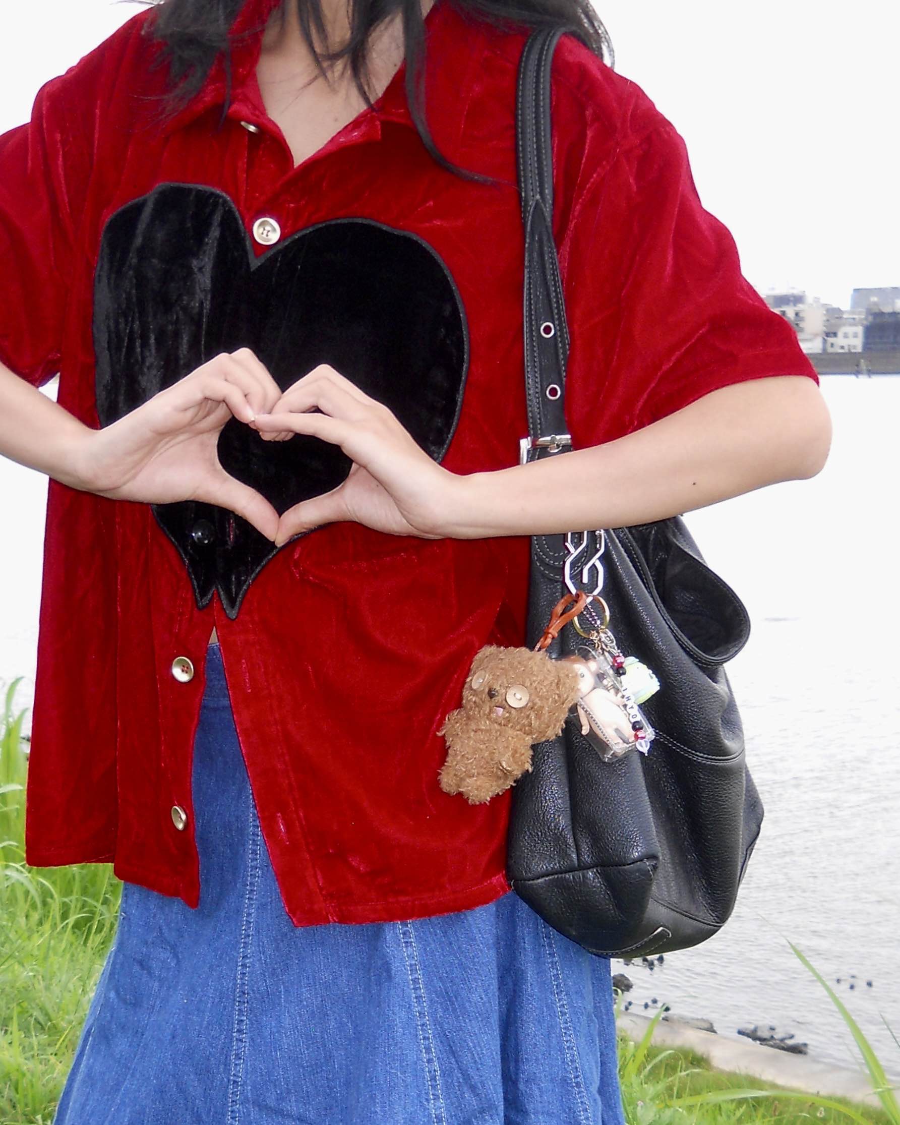 Heart Shaped Short Sleeve Button Up - Image 6