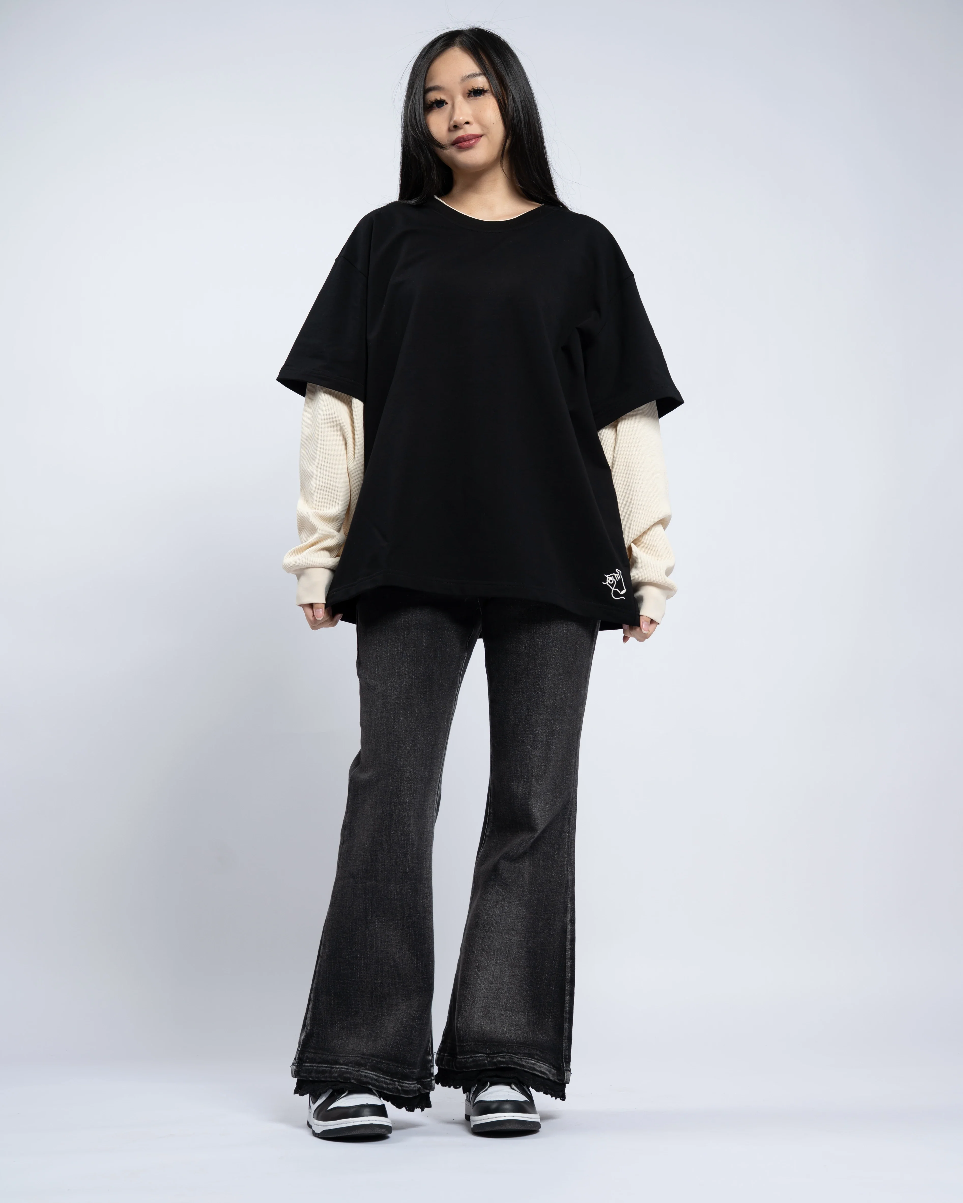 Layered Waffle Knit Long Sleeve - Image 10