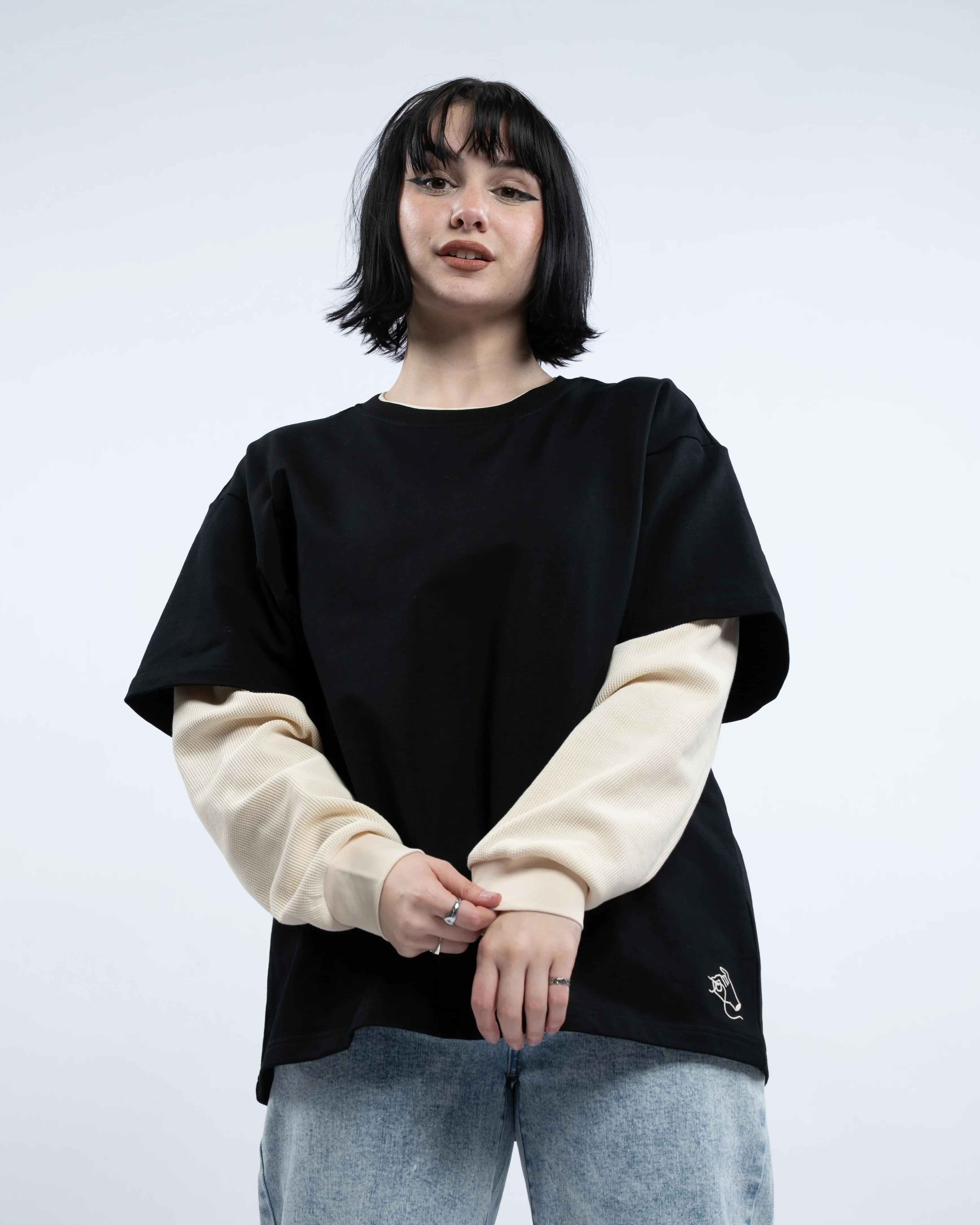 Layered Waffle Knit Long Sleeve - Image 13