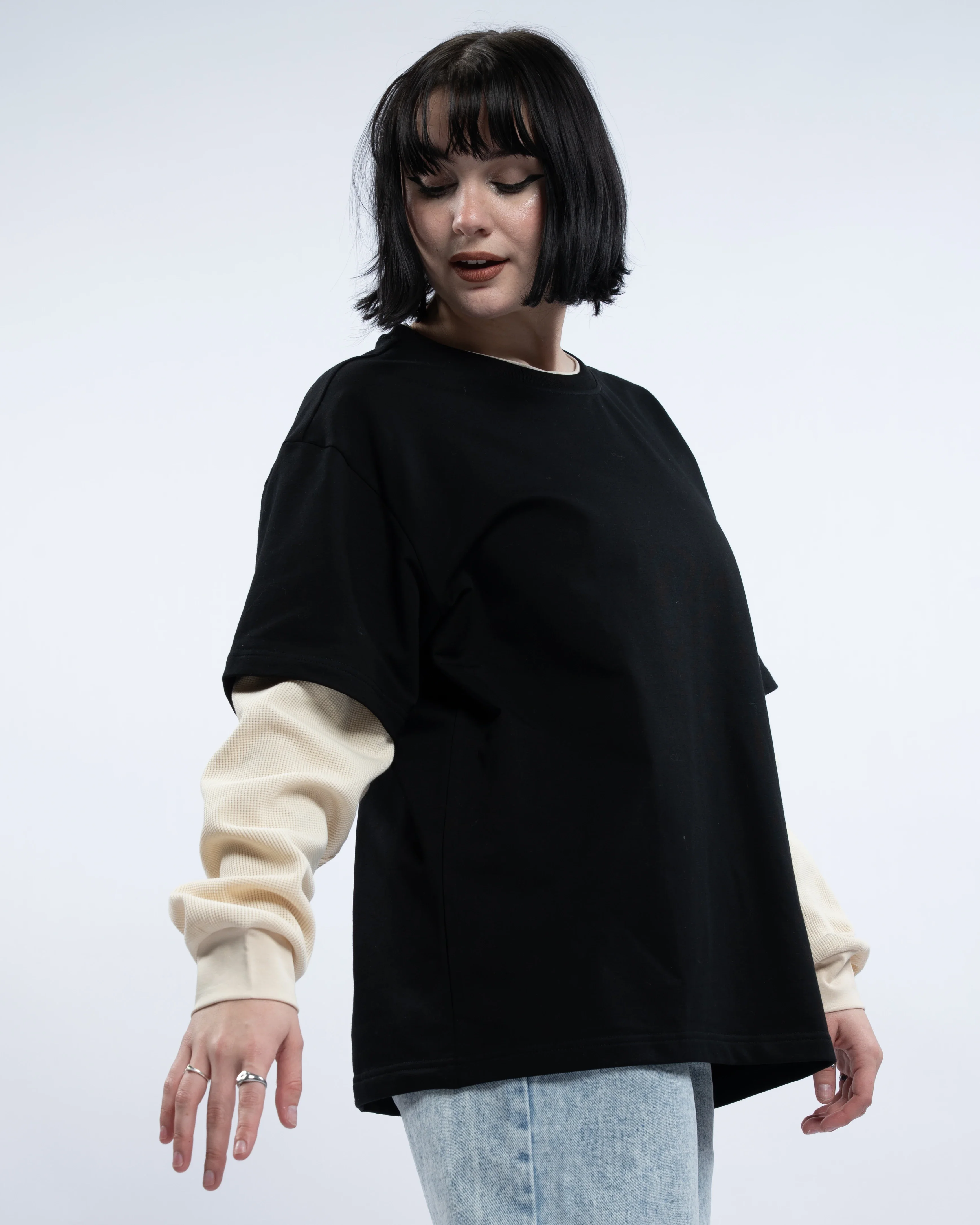 Layered Waffle Knit Long Sleeve - Image 15