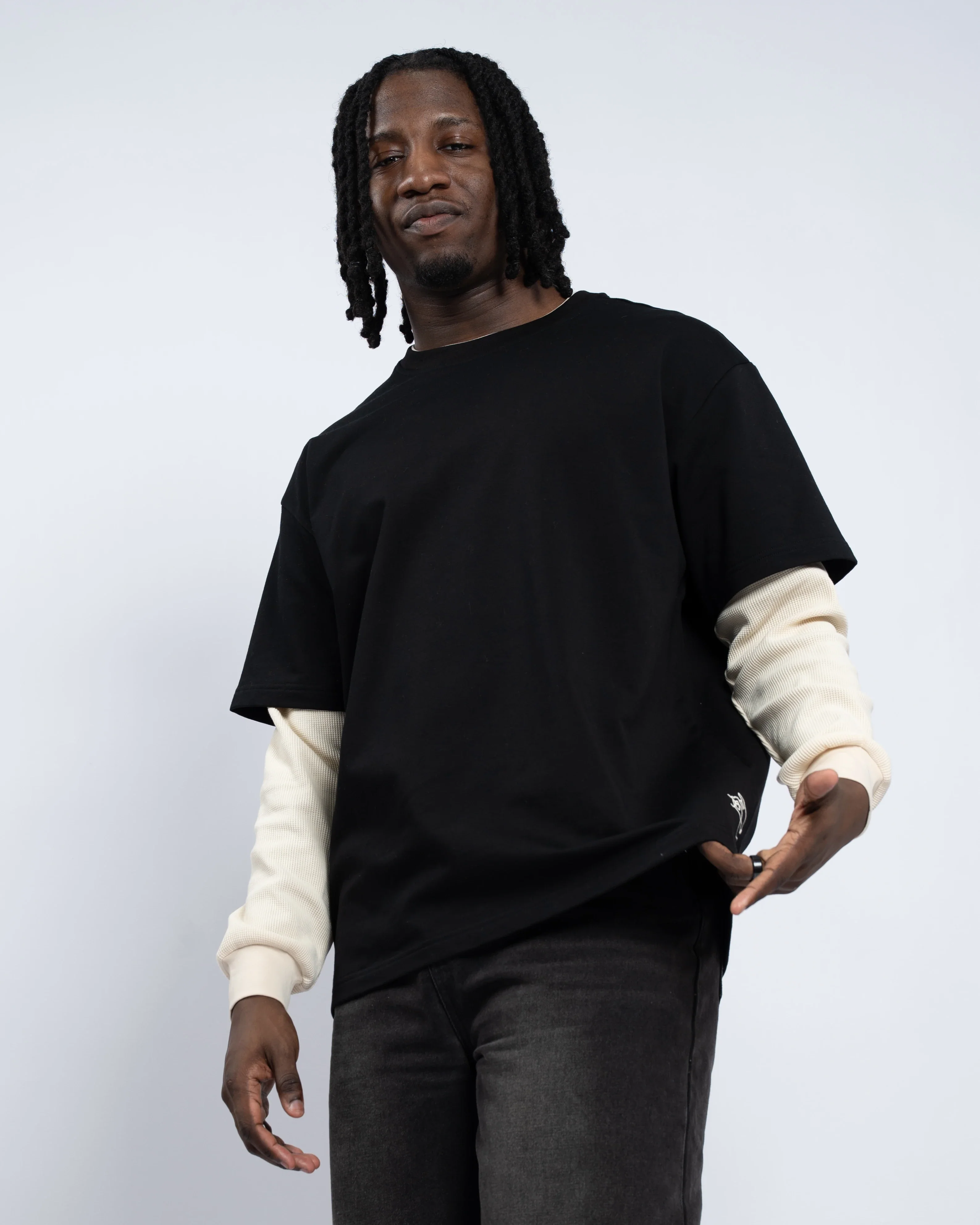 Layered Waffle Knit Long Sleeve - Image 8