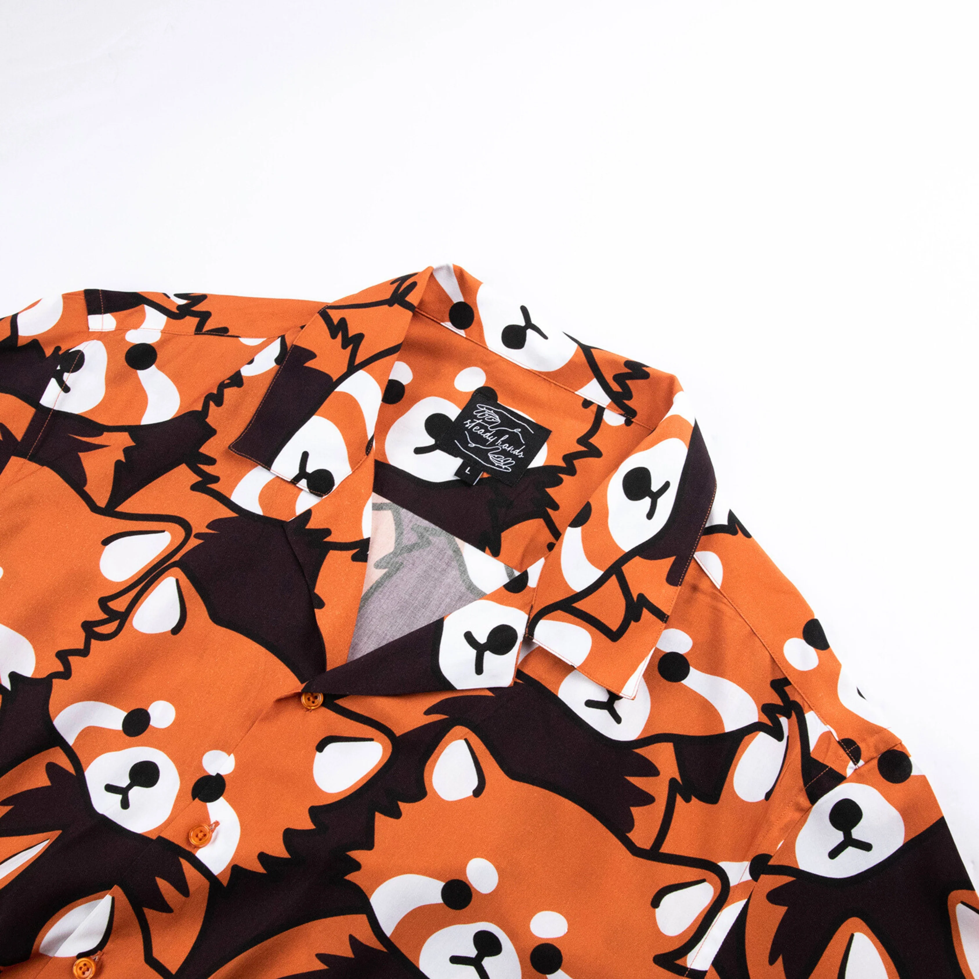 Left On Red Panda Button Up - Image 6
