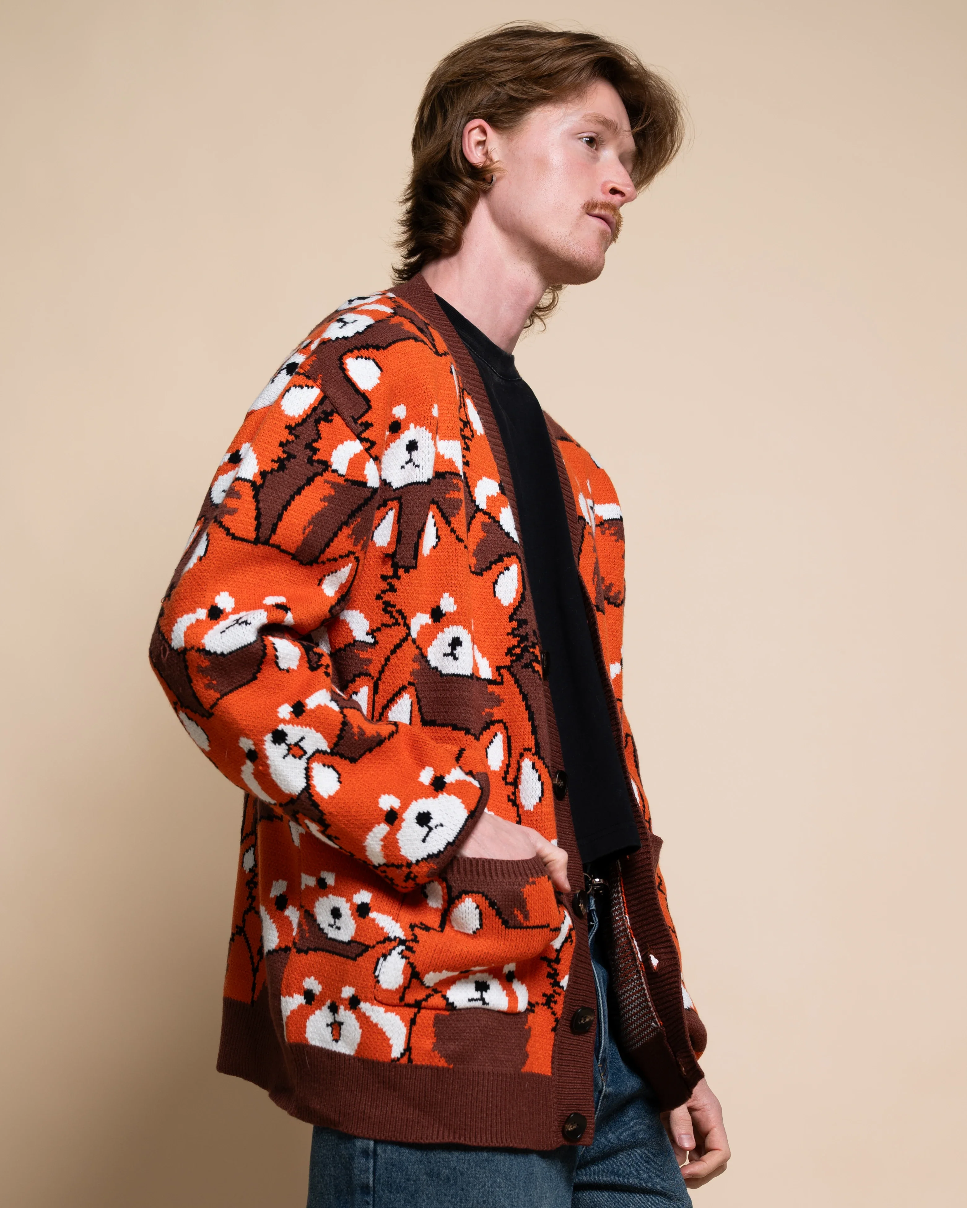 Left on Red Panda Cardigan - Image 10