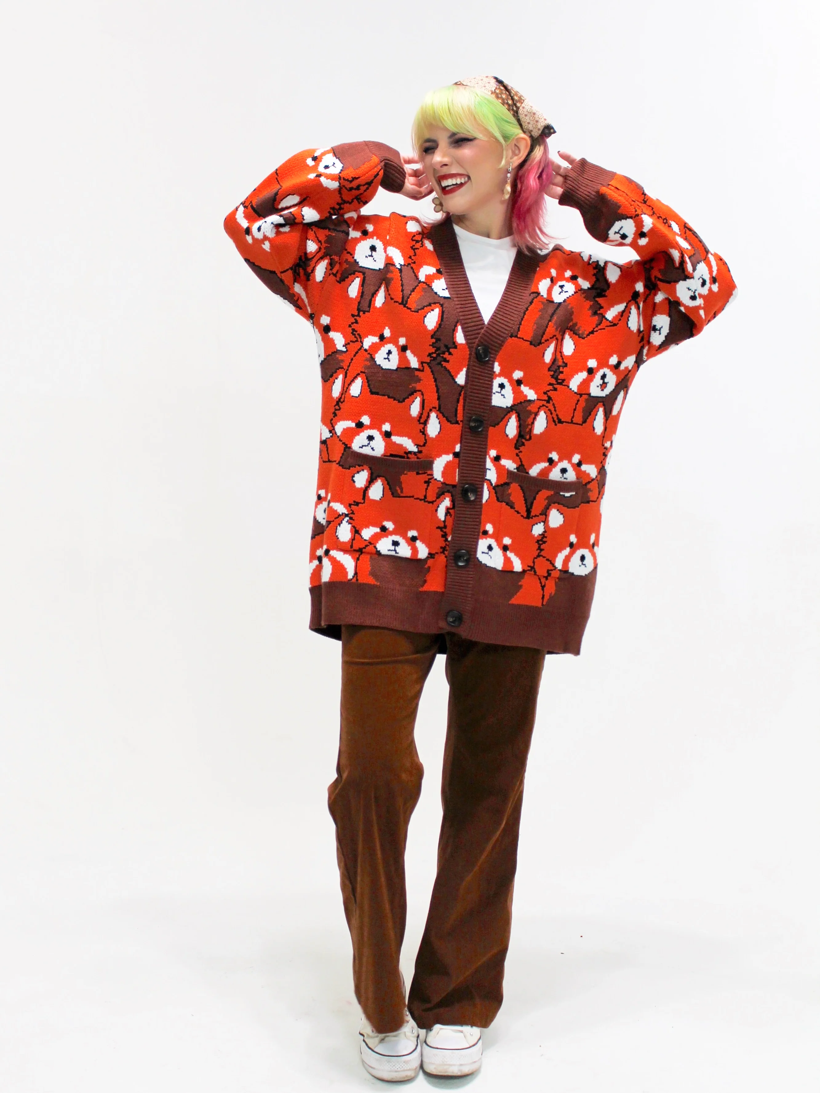 Left on Red Panda Cardigan - Image 11
