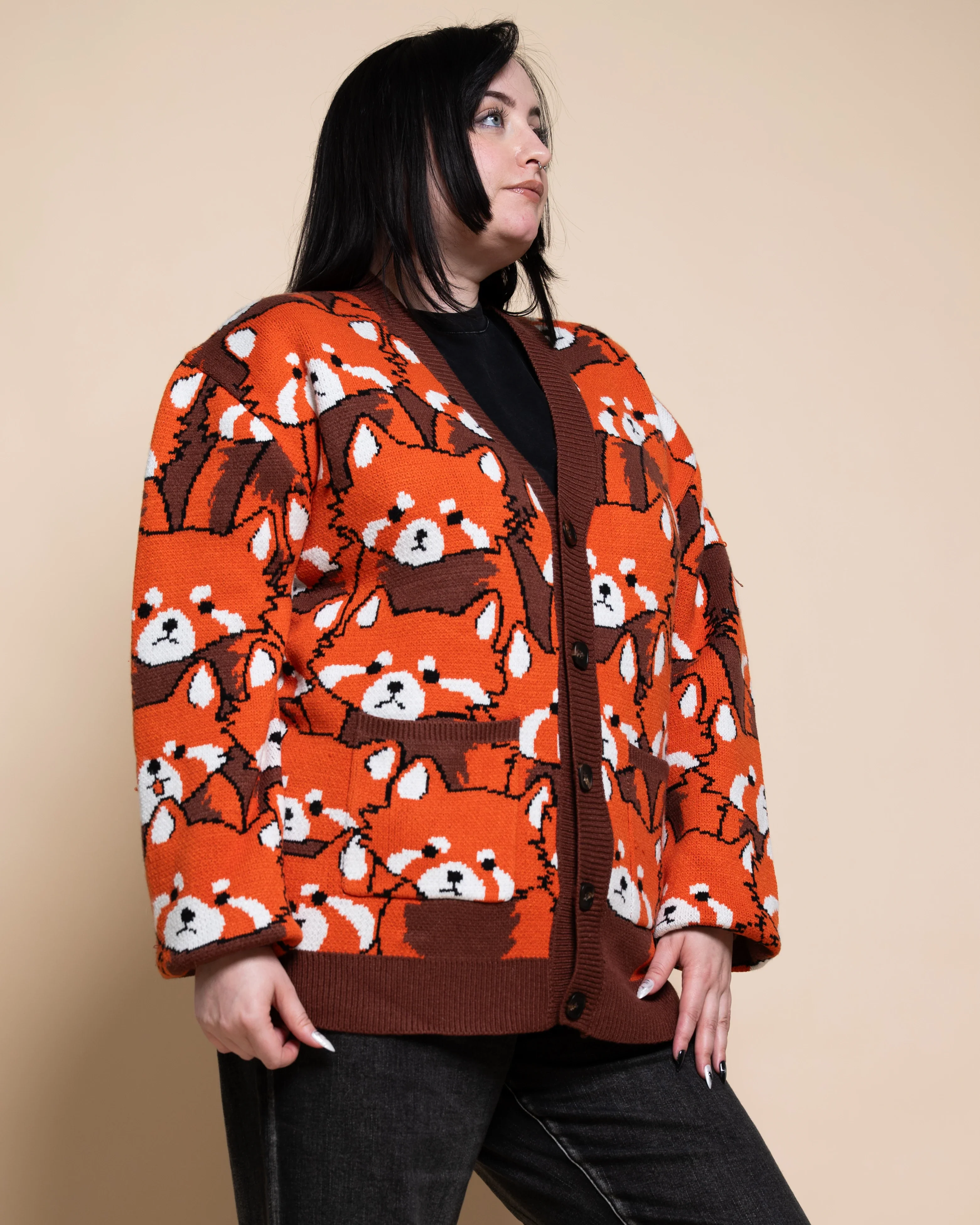 Left on Red Panda Cardigan - Image 4