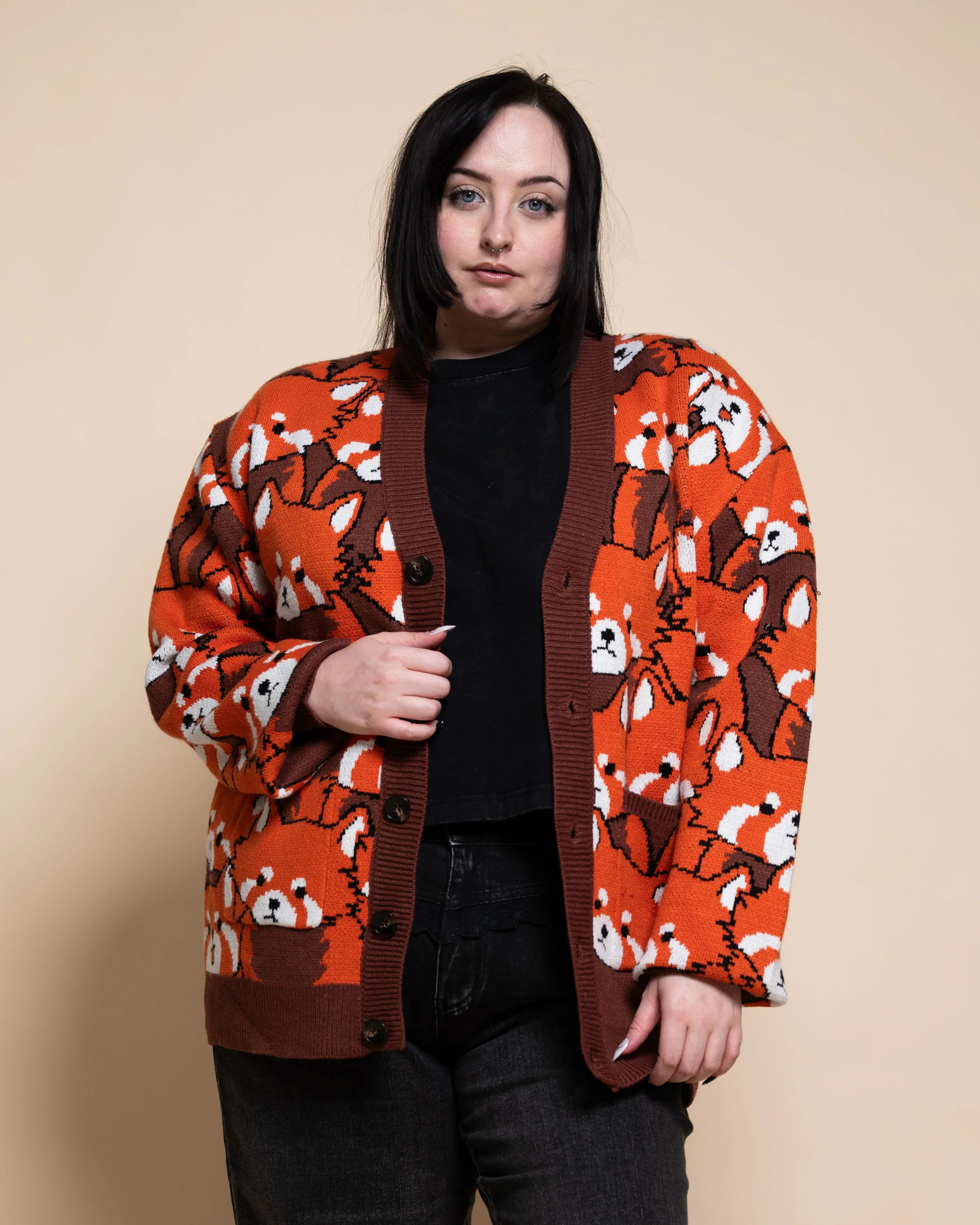 Left on Red Panda Cardigan - Image 6