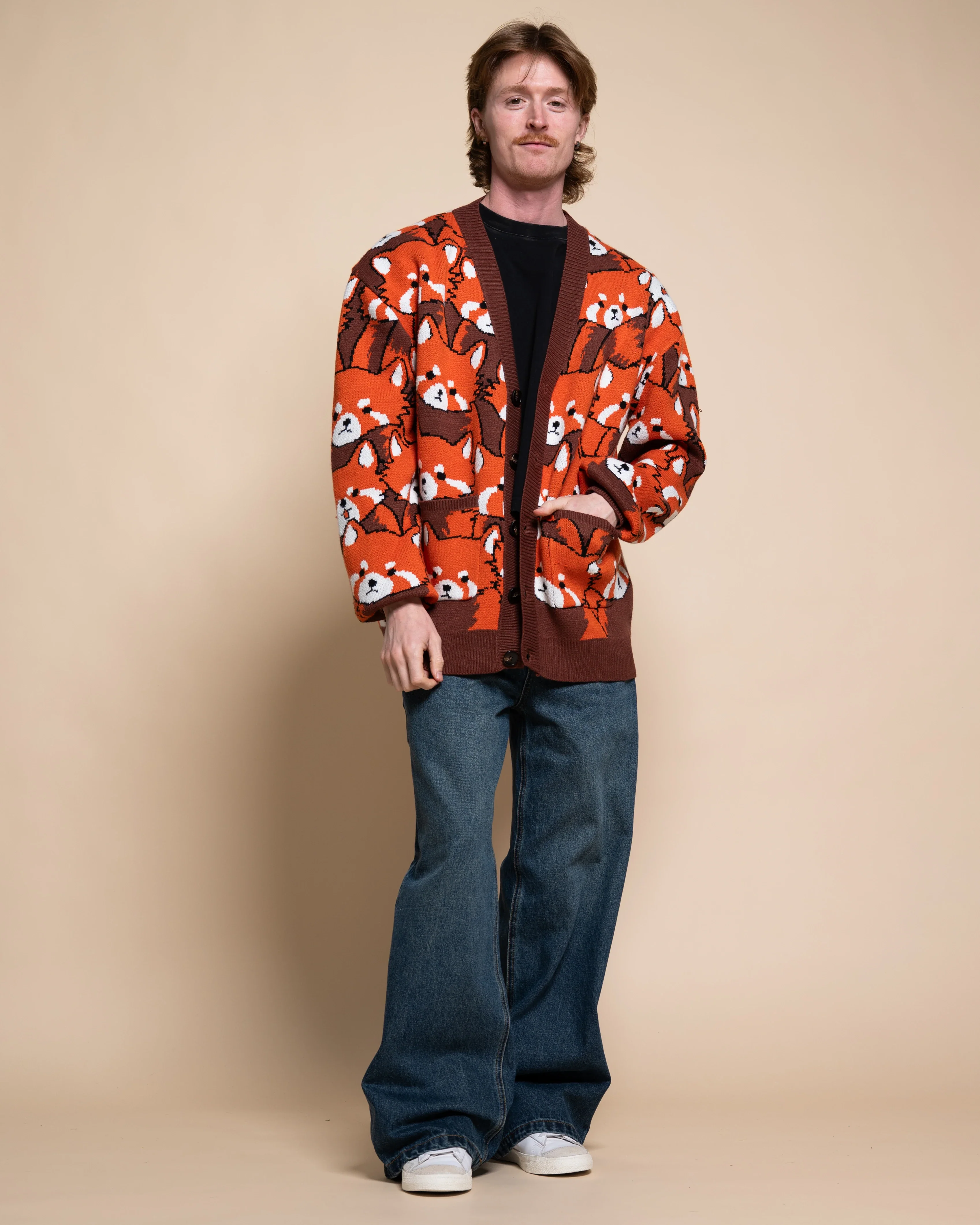 Left on Red Panda Cardigan - Image 7
