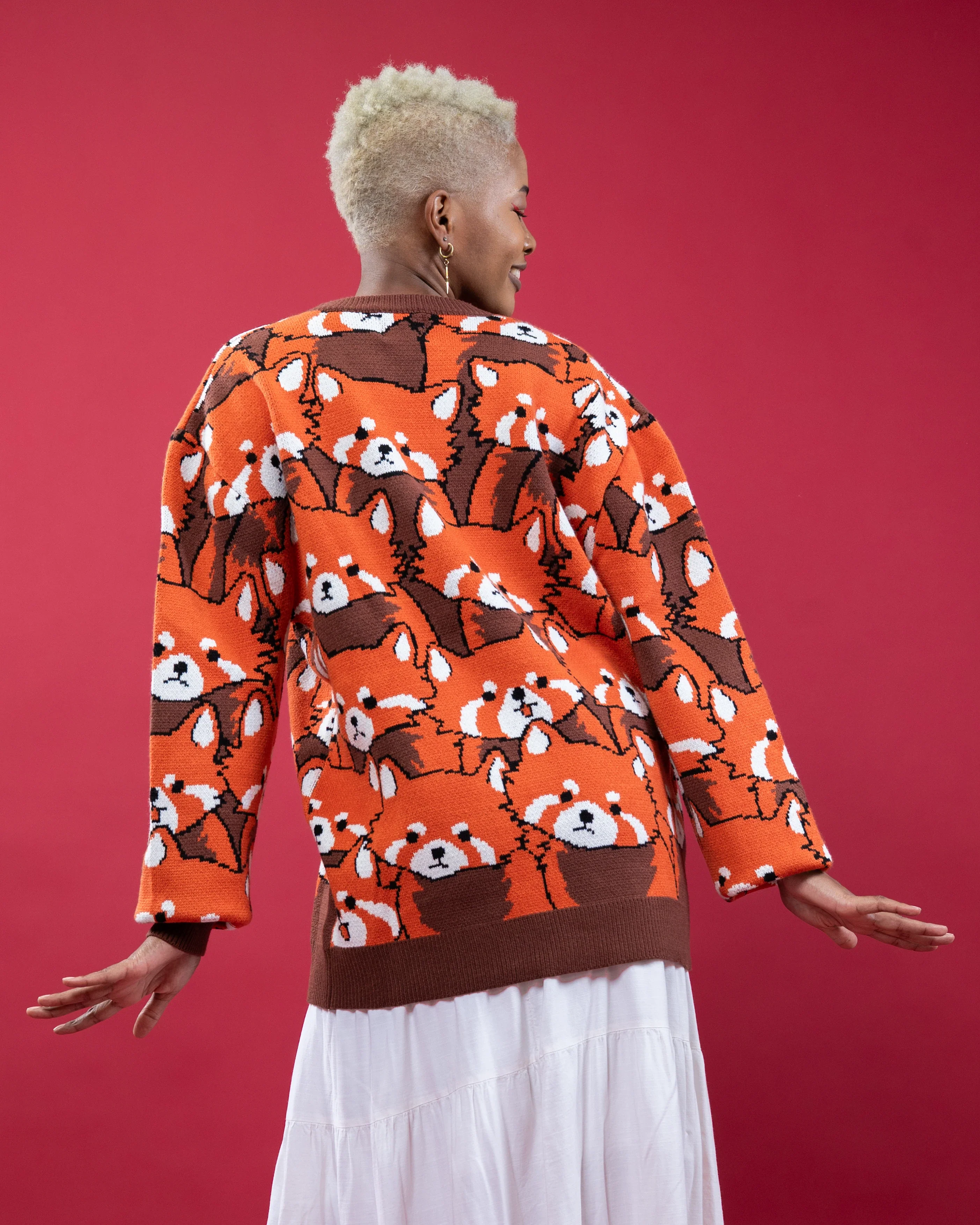 Left on Red Panda Sweater - Image 4