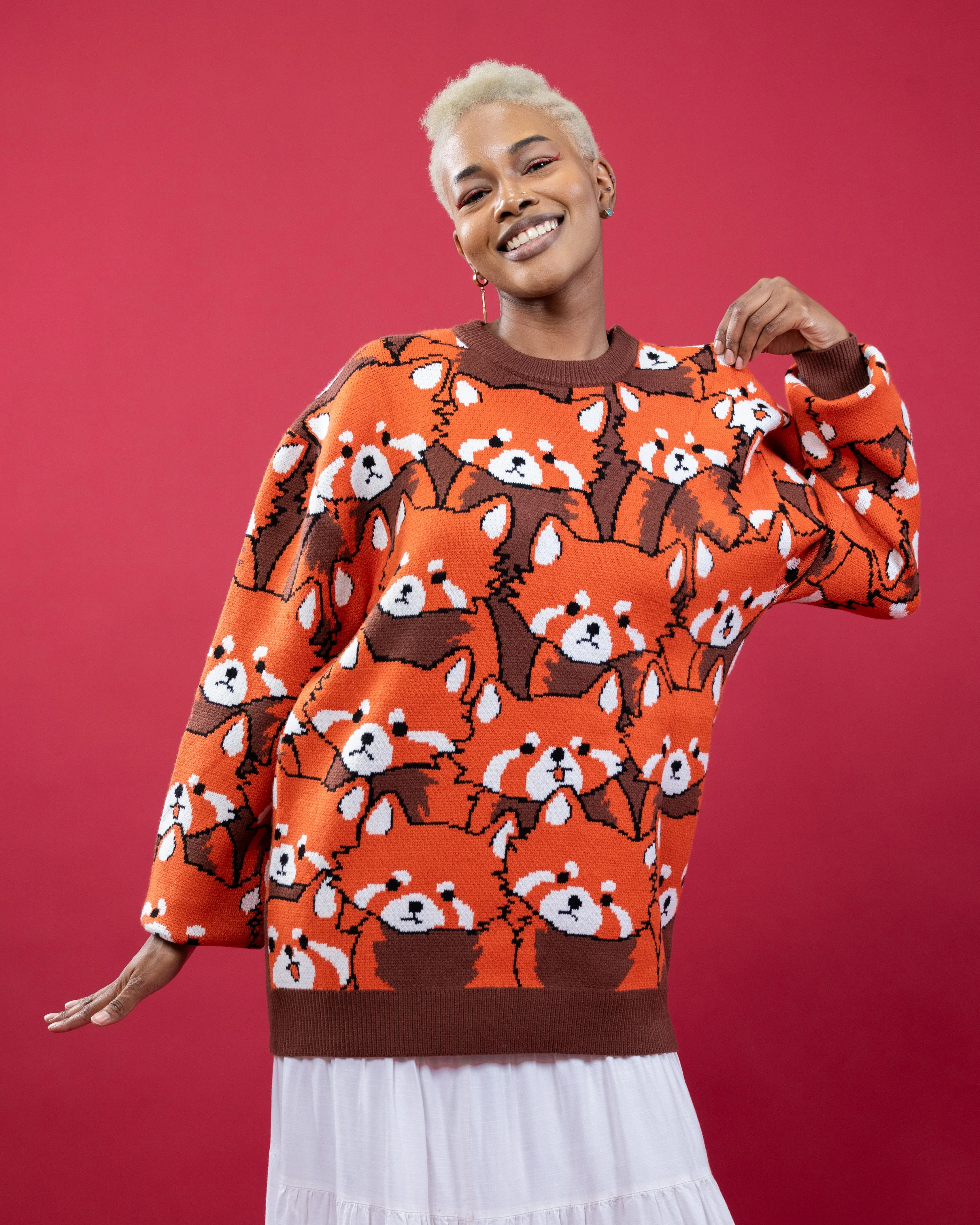 Left on Red Panda Sweater - Image 5
