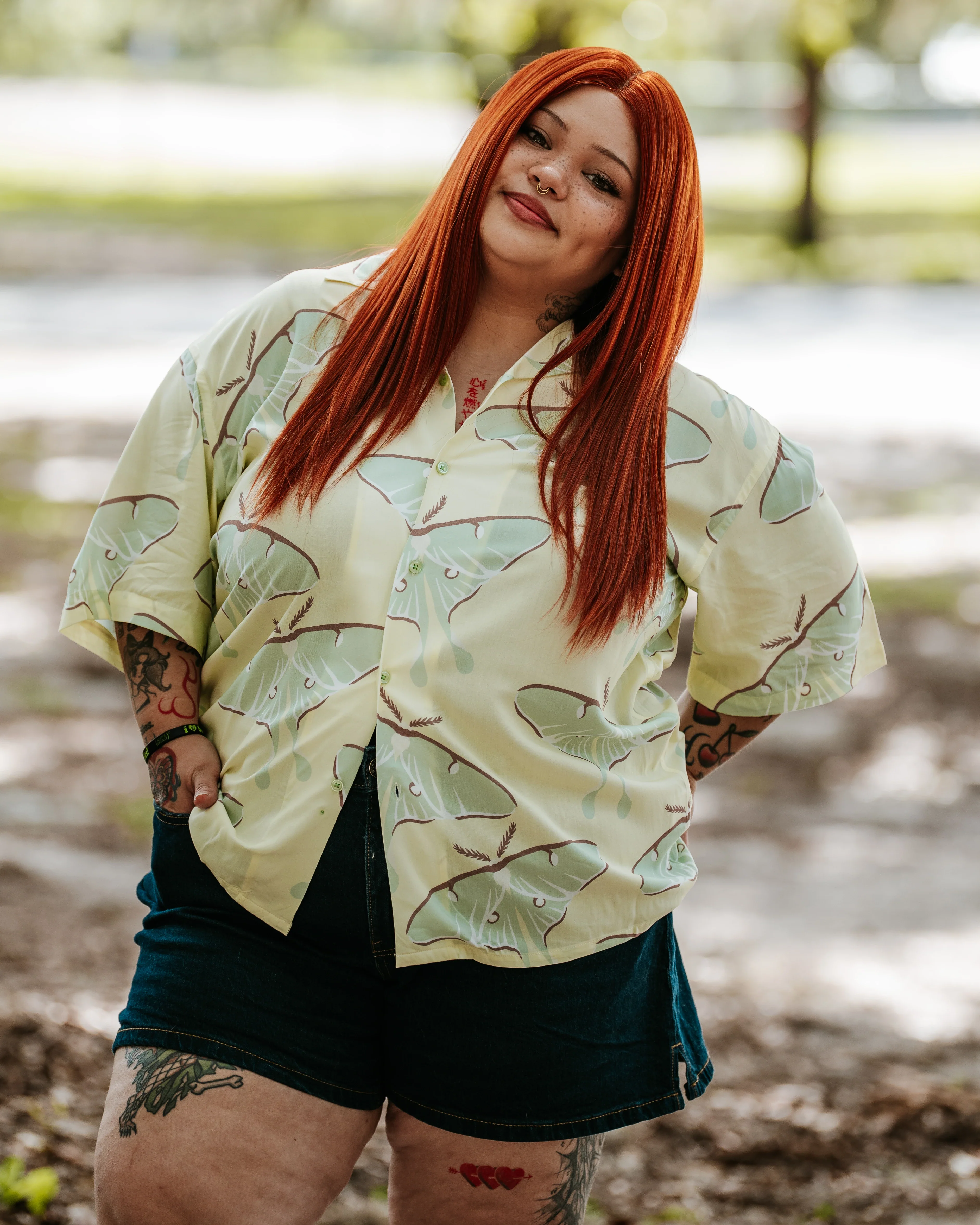 Luna Moth Button Up - Image 5