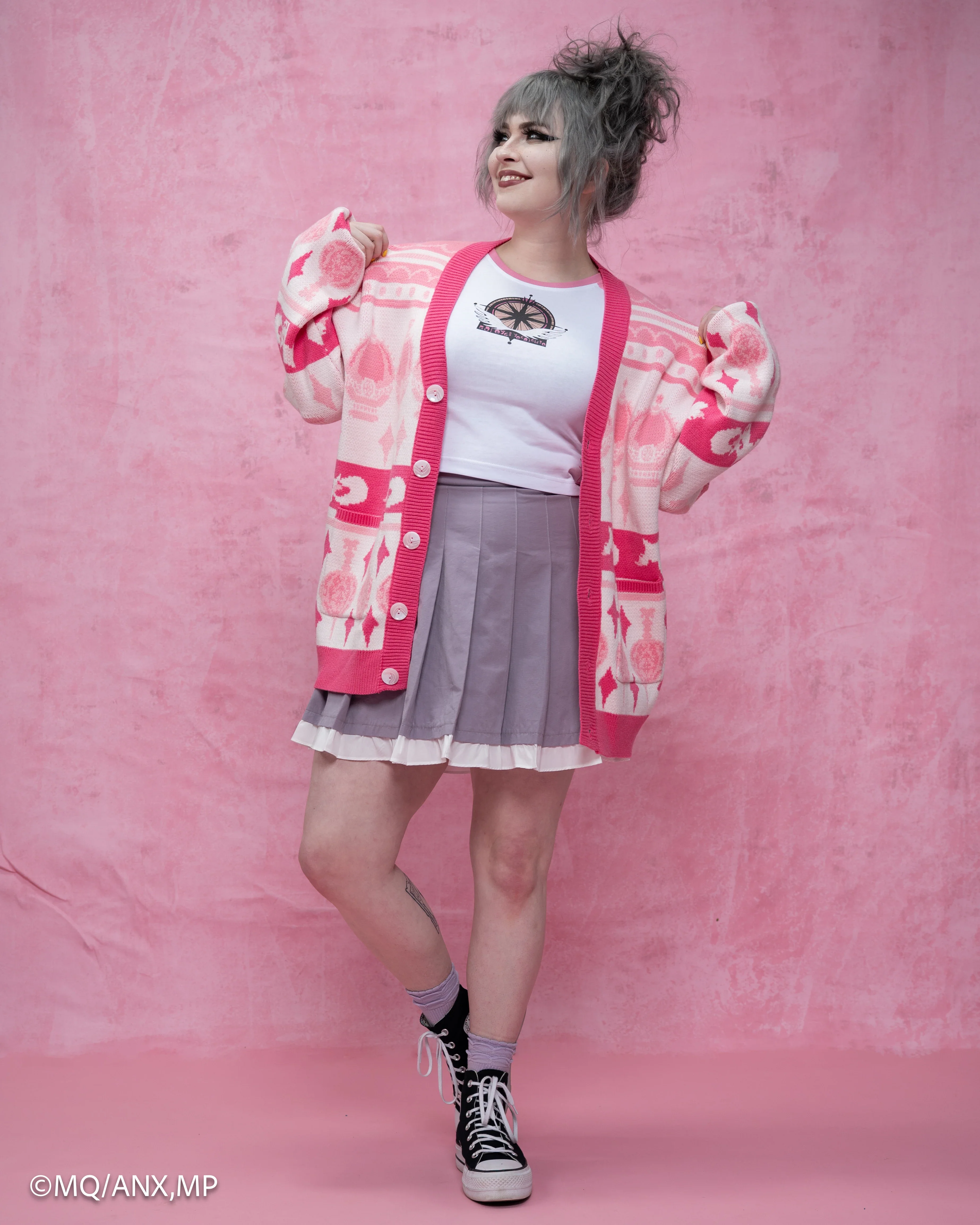 Madoka Magica Patterned Cardigan - Image 3