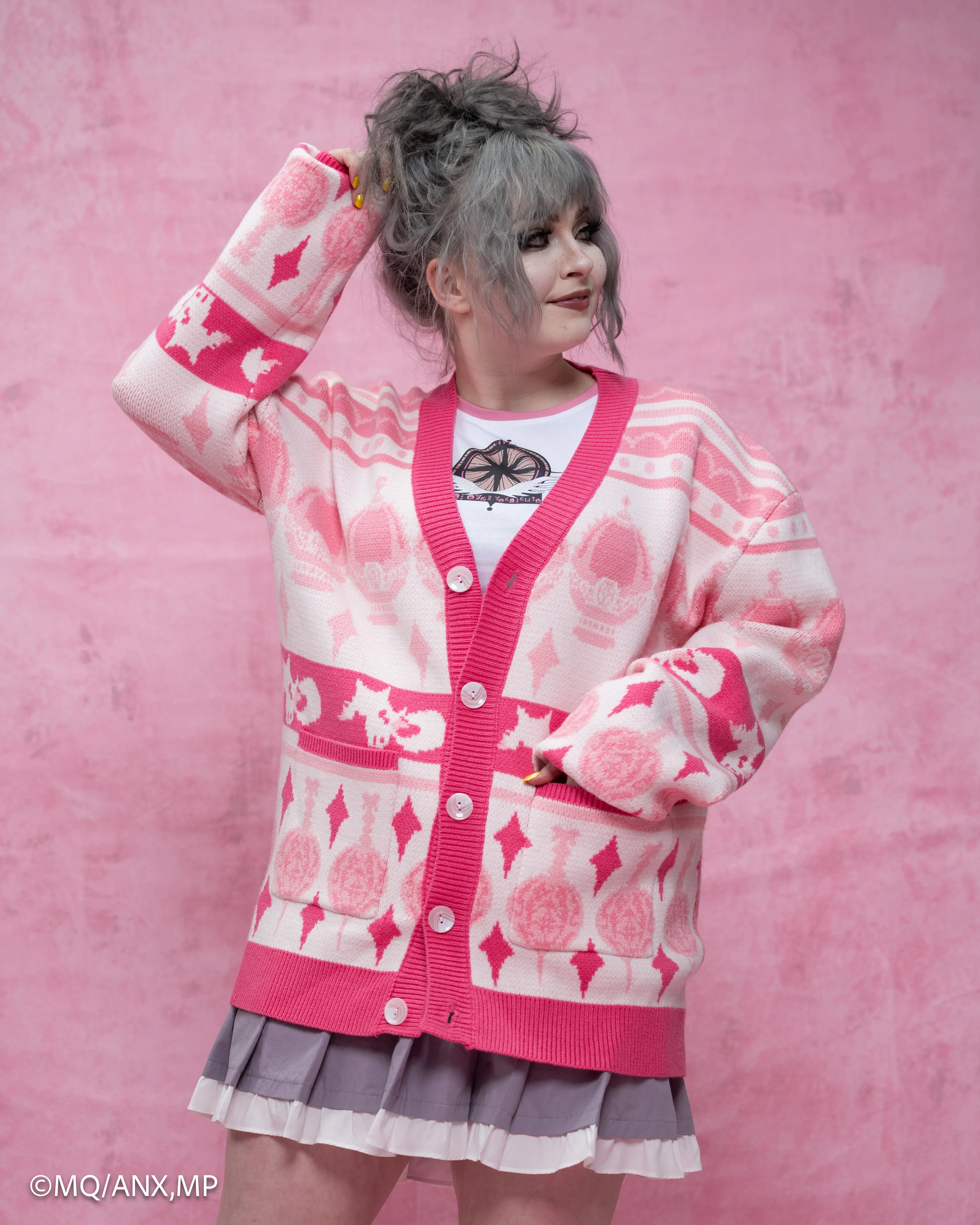 Madoka Magica Patterned Cardigan - Image 4