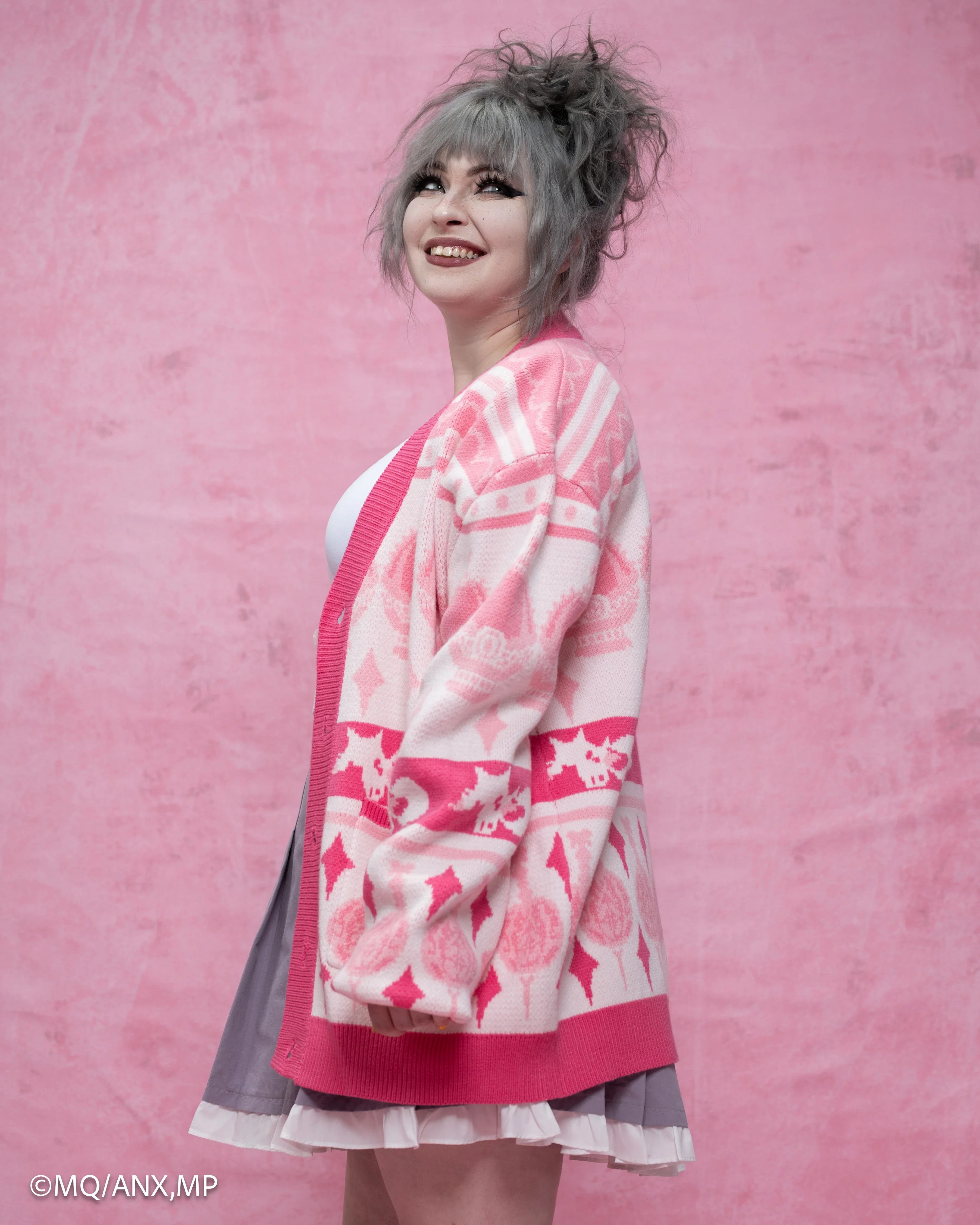 Madoka Magica Patterned Cardigan - Image 6