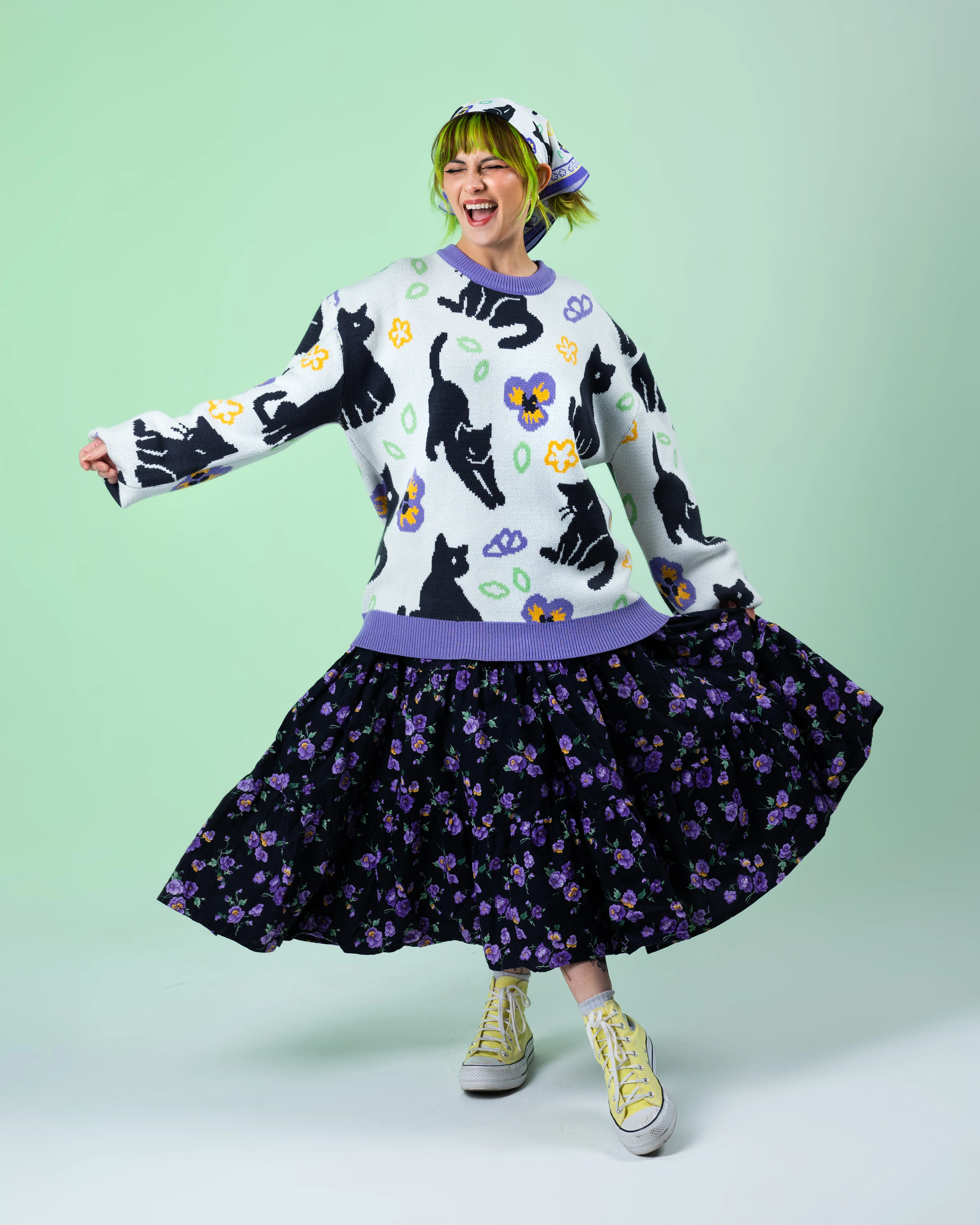 Meowin' Around Sweater - Image 4