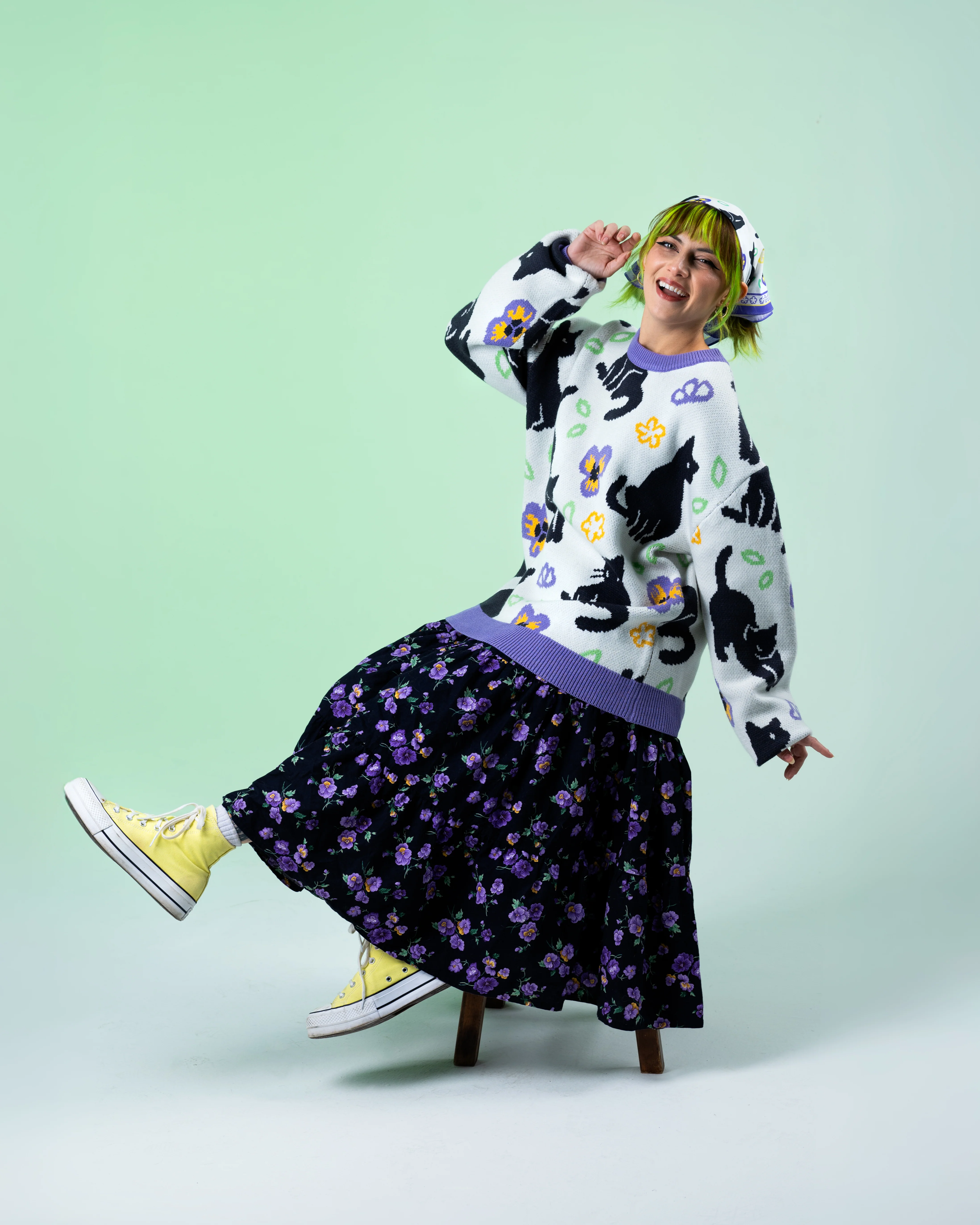 Meowin' Around Sweater - Image 6