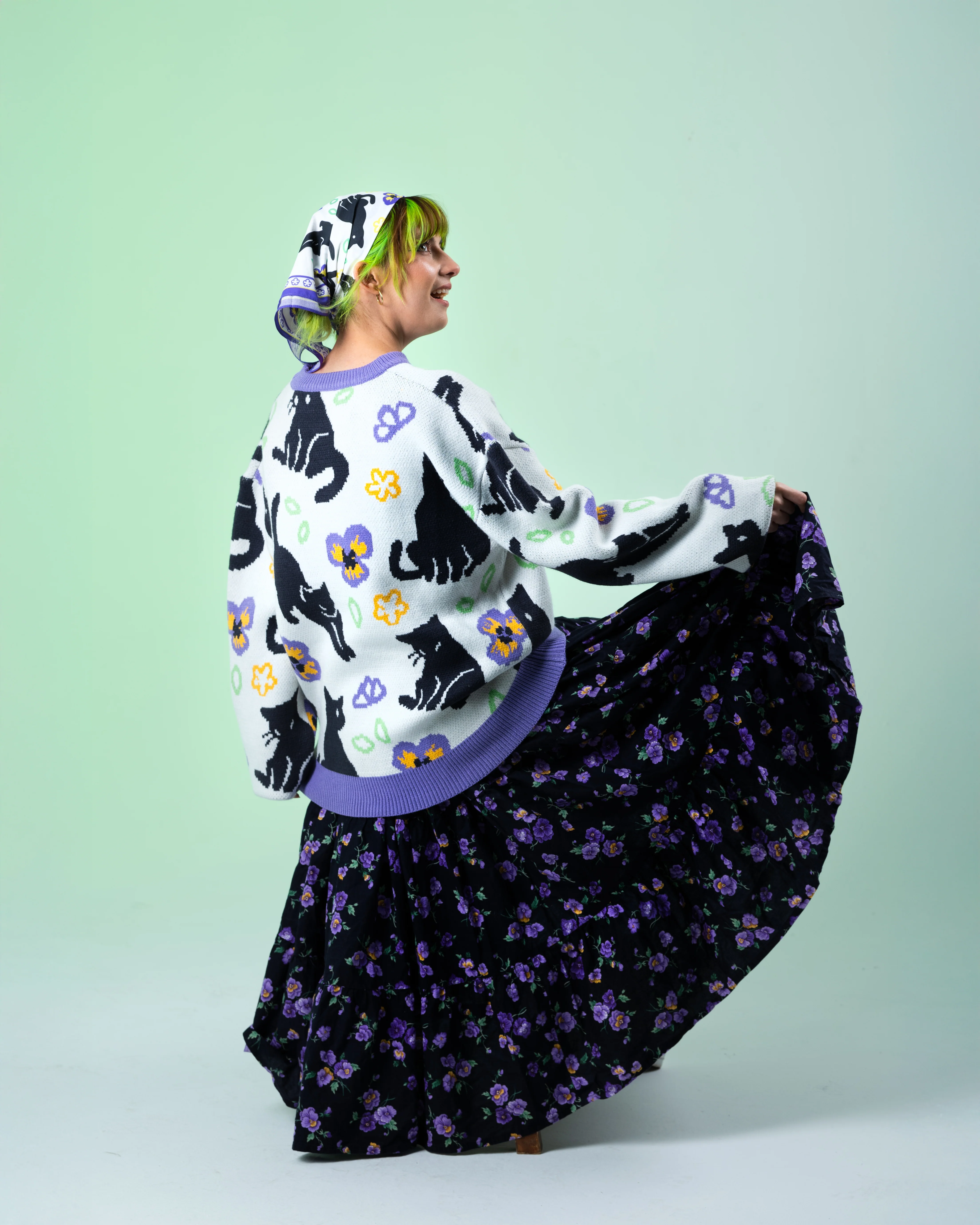 Meowin' Around Sweater - Image 7