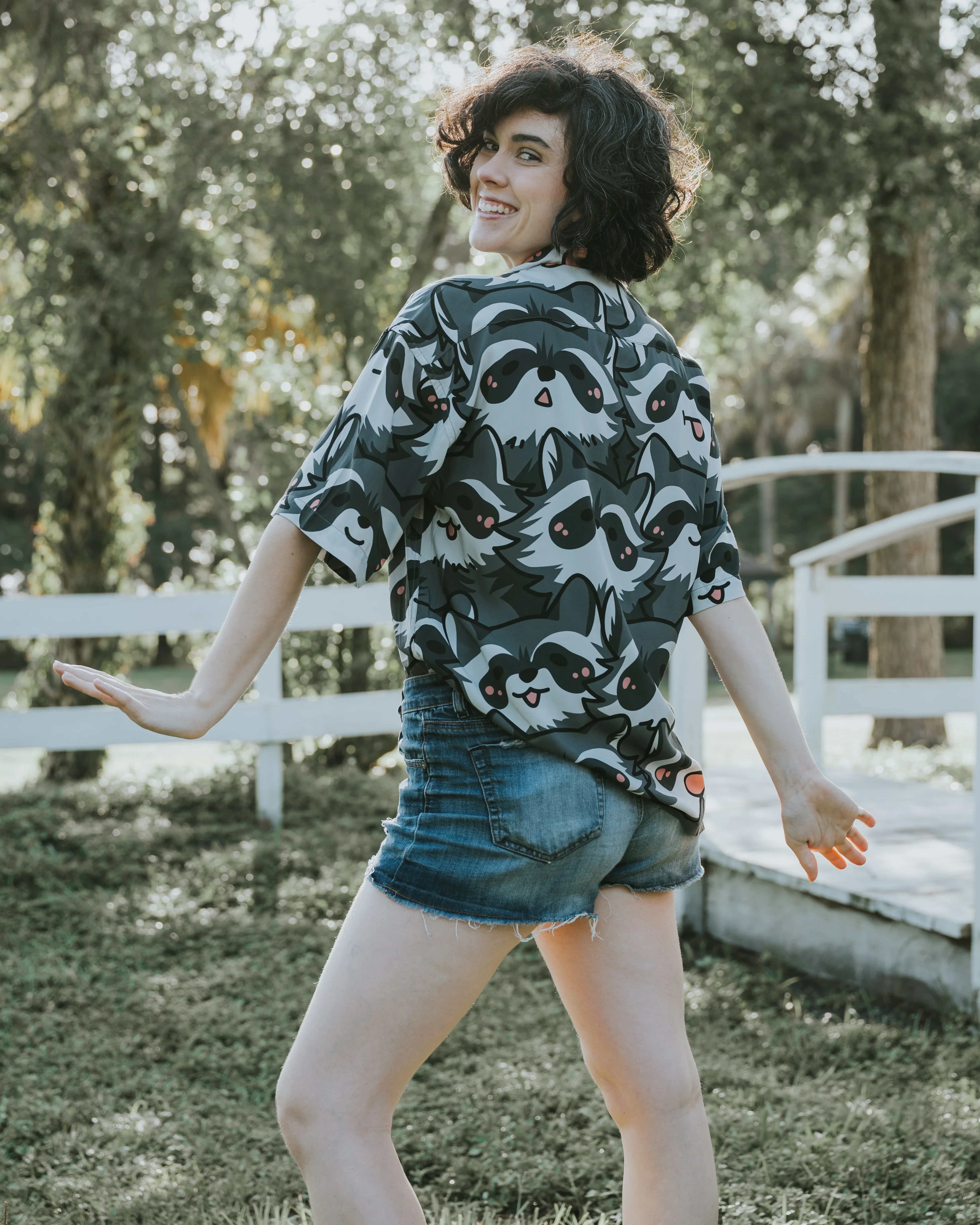 Nice Racc-oon Button Up - Image 4