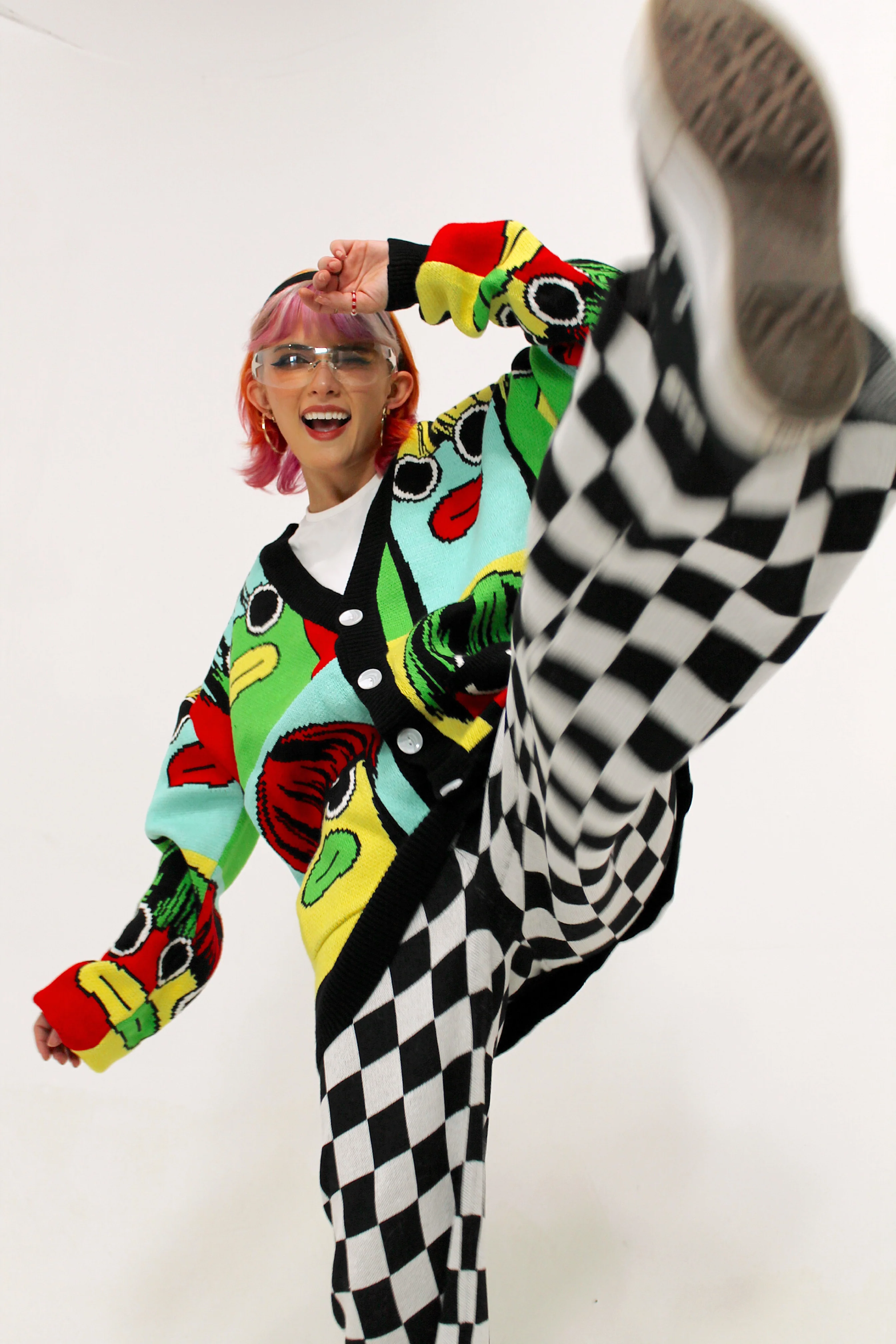 Nobody Sausage Pop Art Cardigan - Image 6