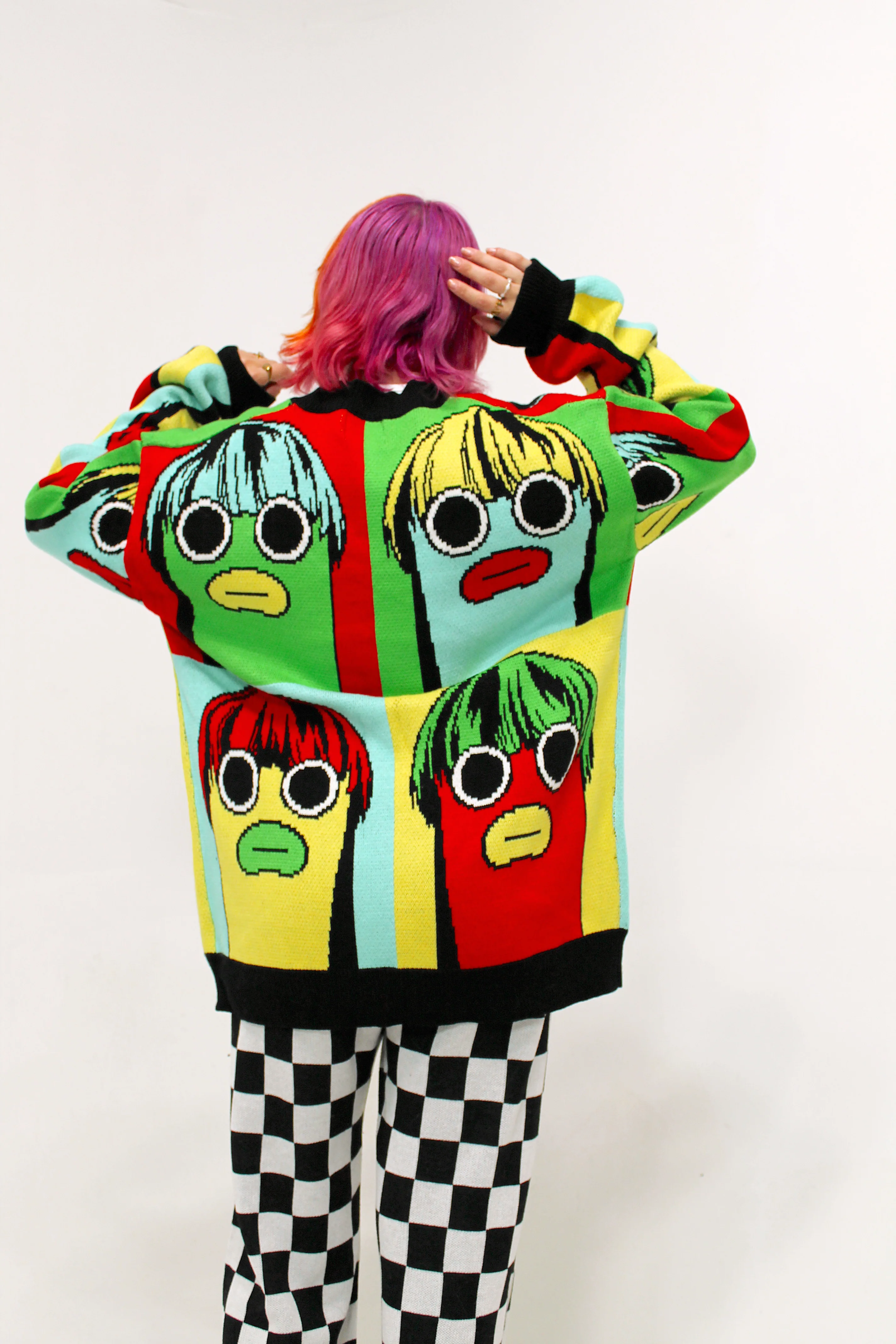 Nobody Sausage Pop Art Cardigan - Image 7