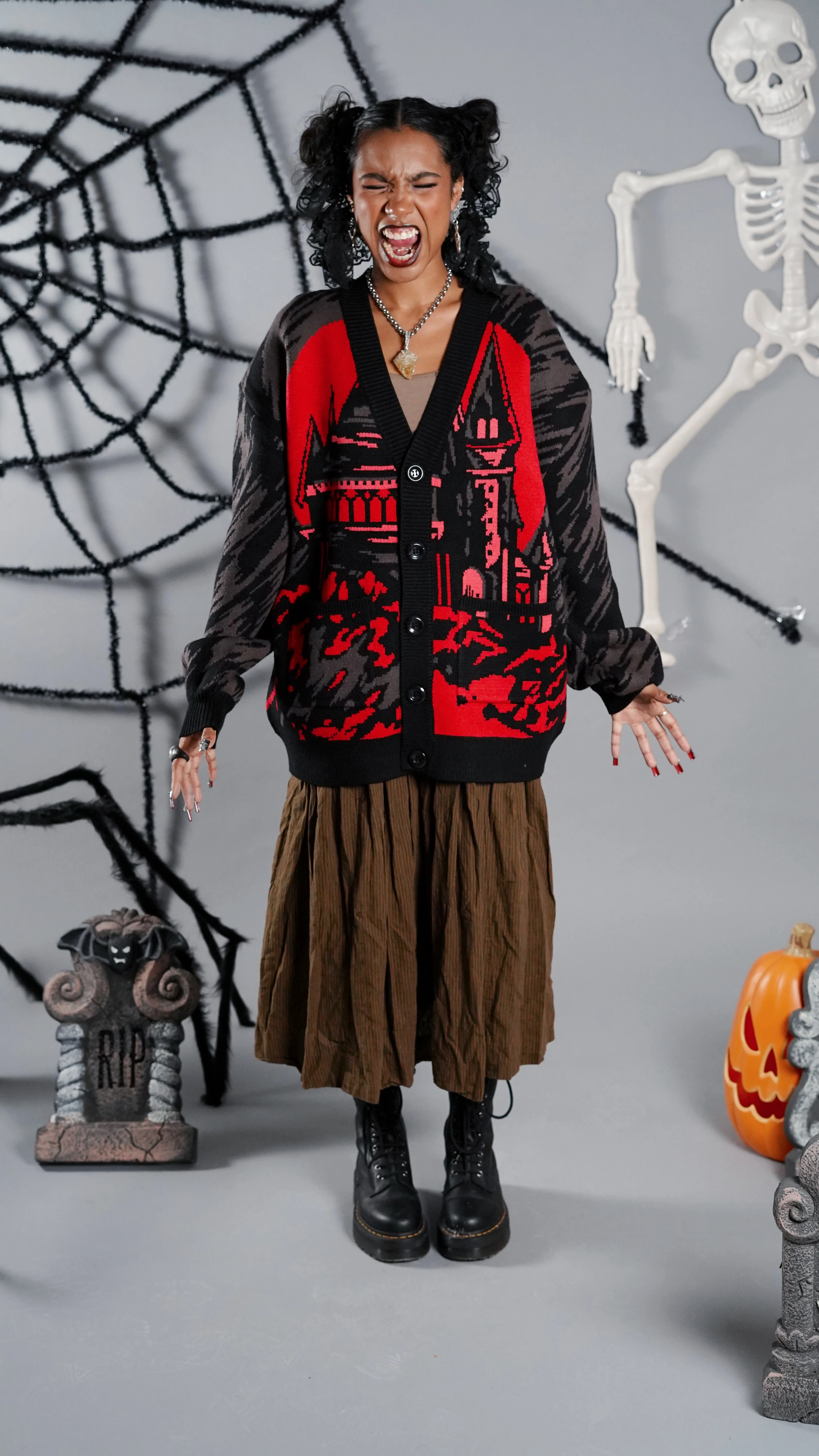 Oh Snap this house is HAUNTED! Cardigan - Image 3