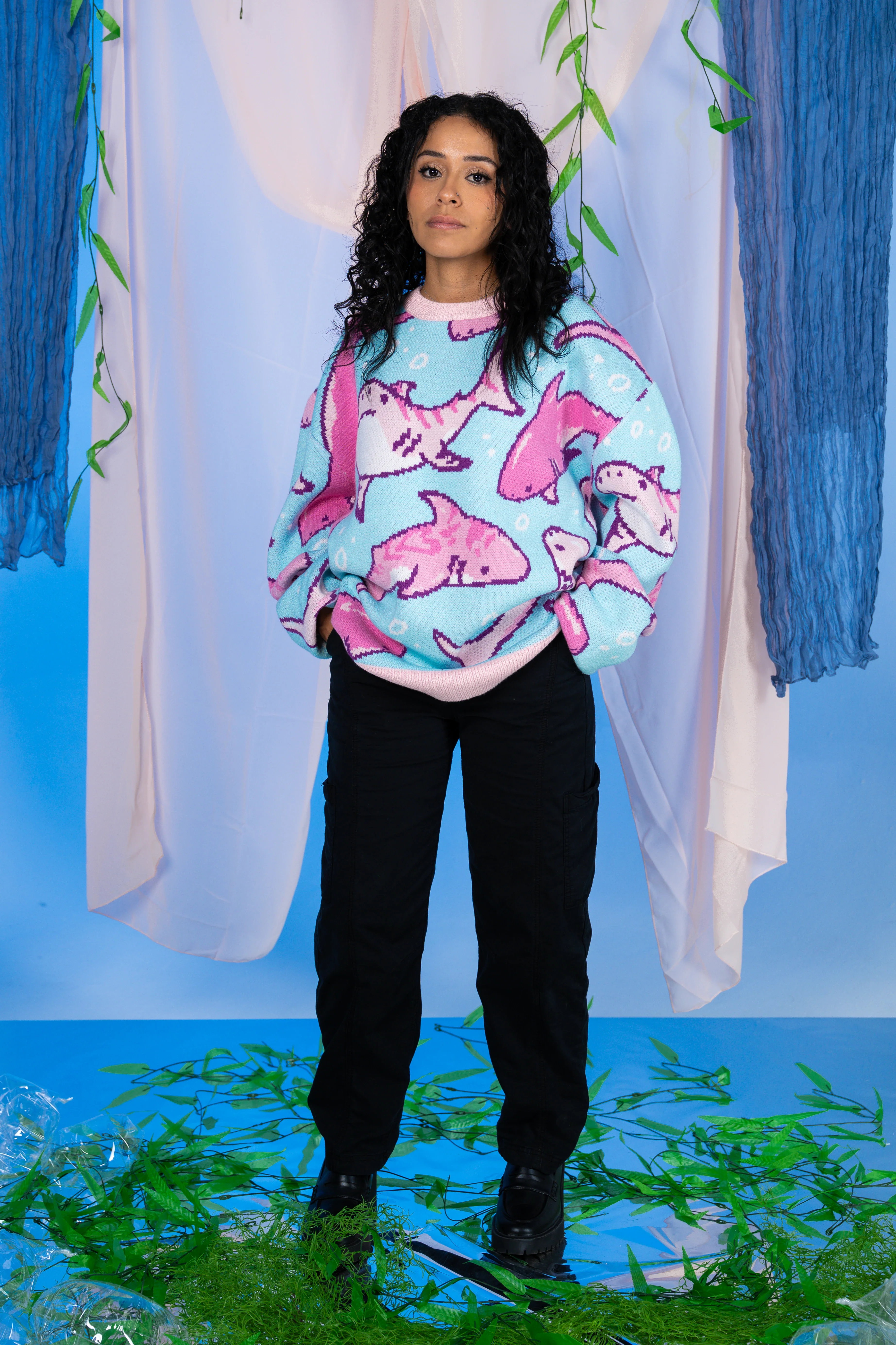 Pink Shark Sweater - Image 3