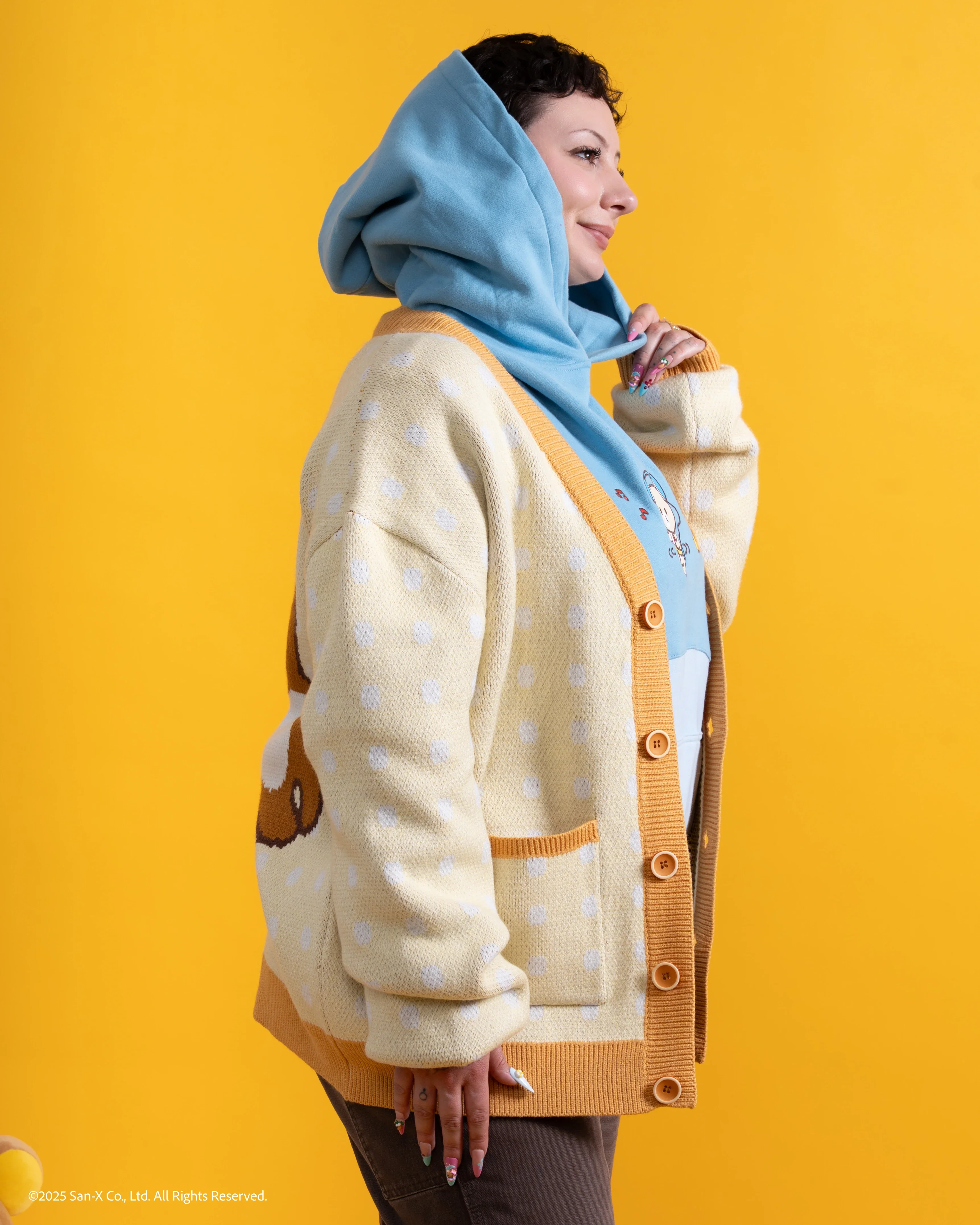 Polka Dot Rilakkuma Cardigan - Image 4