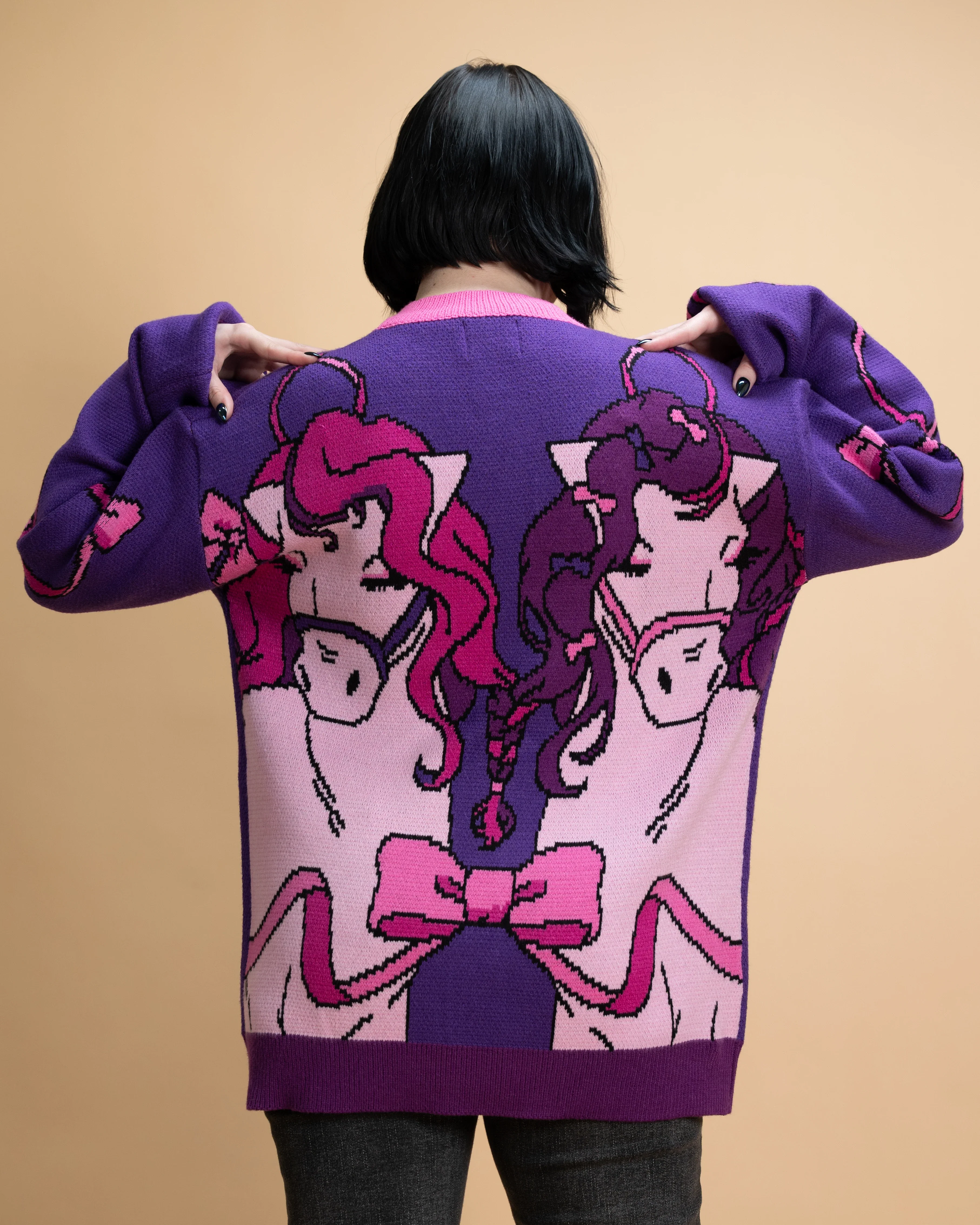 Ribbon Horse Cardigan - Image 3