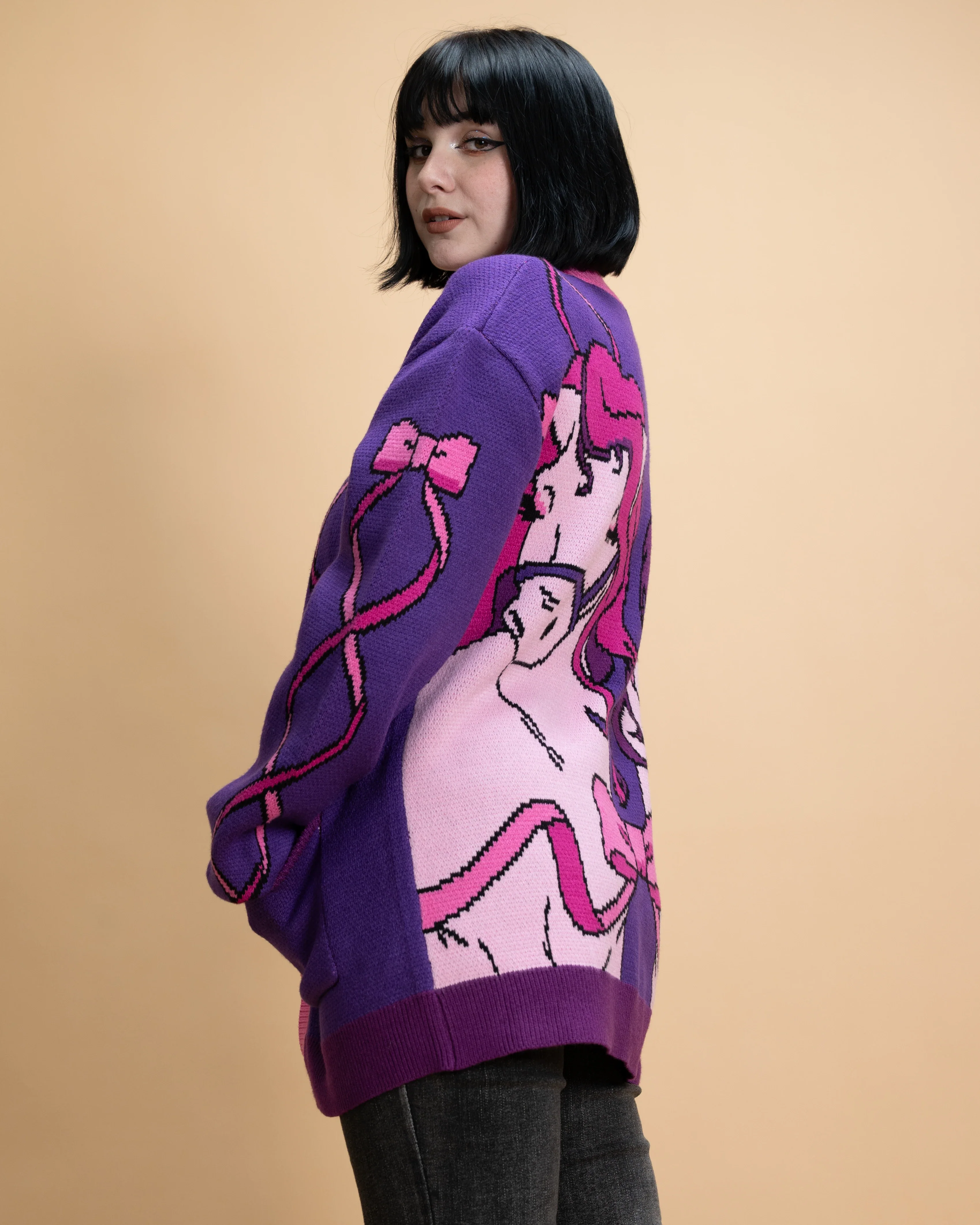 Ribbon Horse Cardigan - Image 6