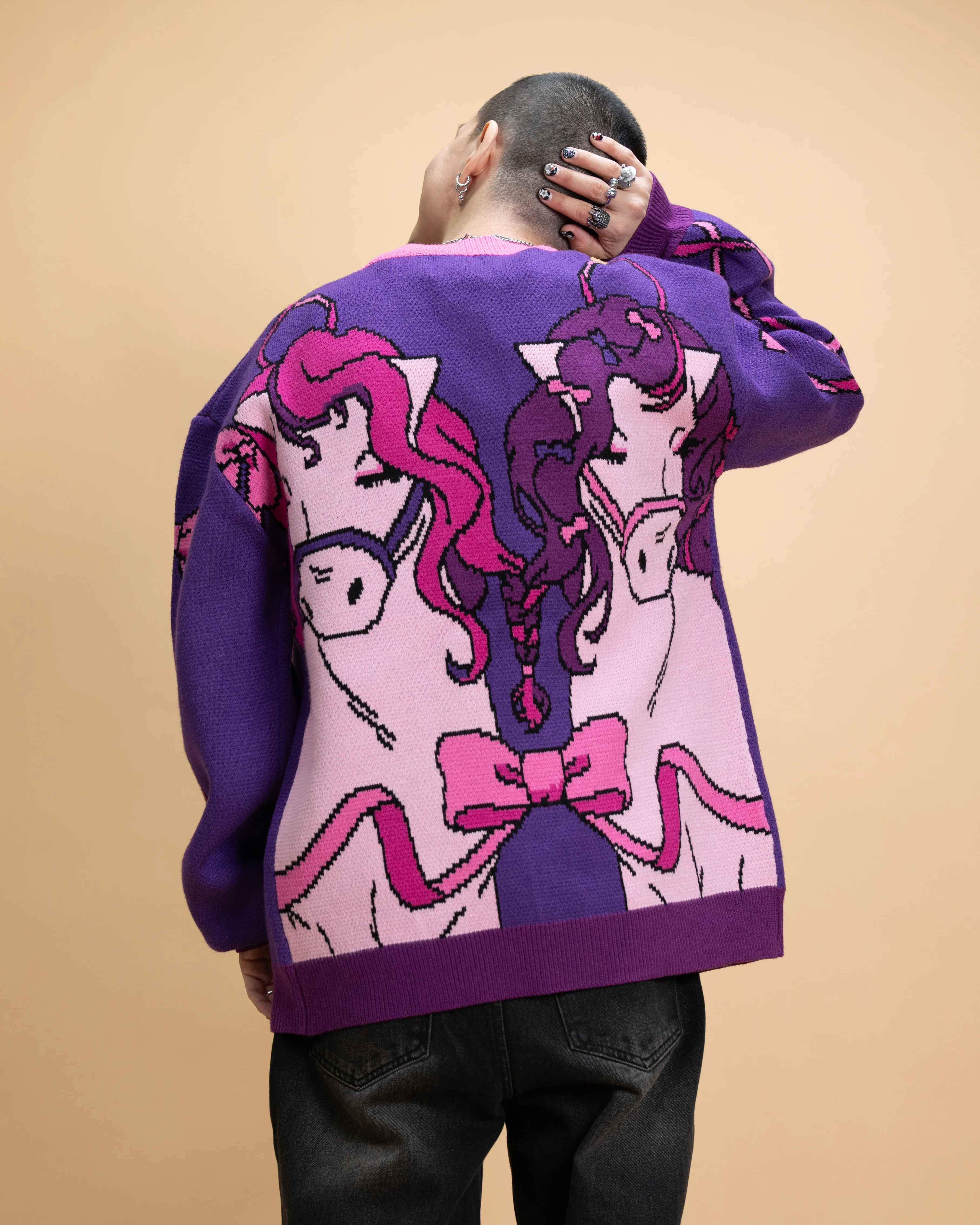 Ribbon Horse Cardigan - Image 8
