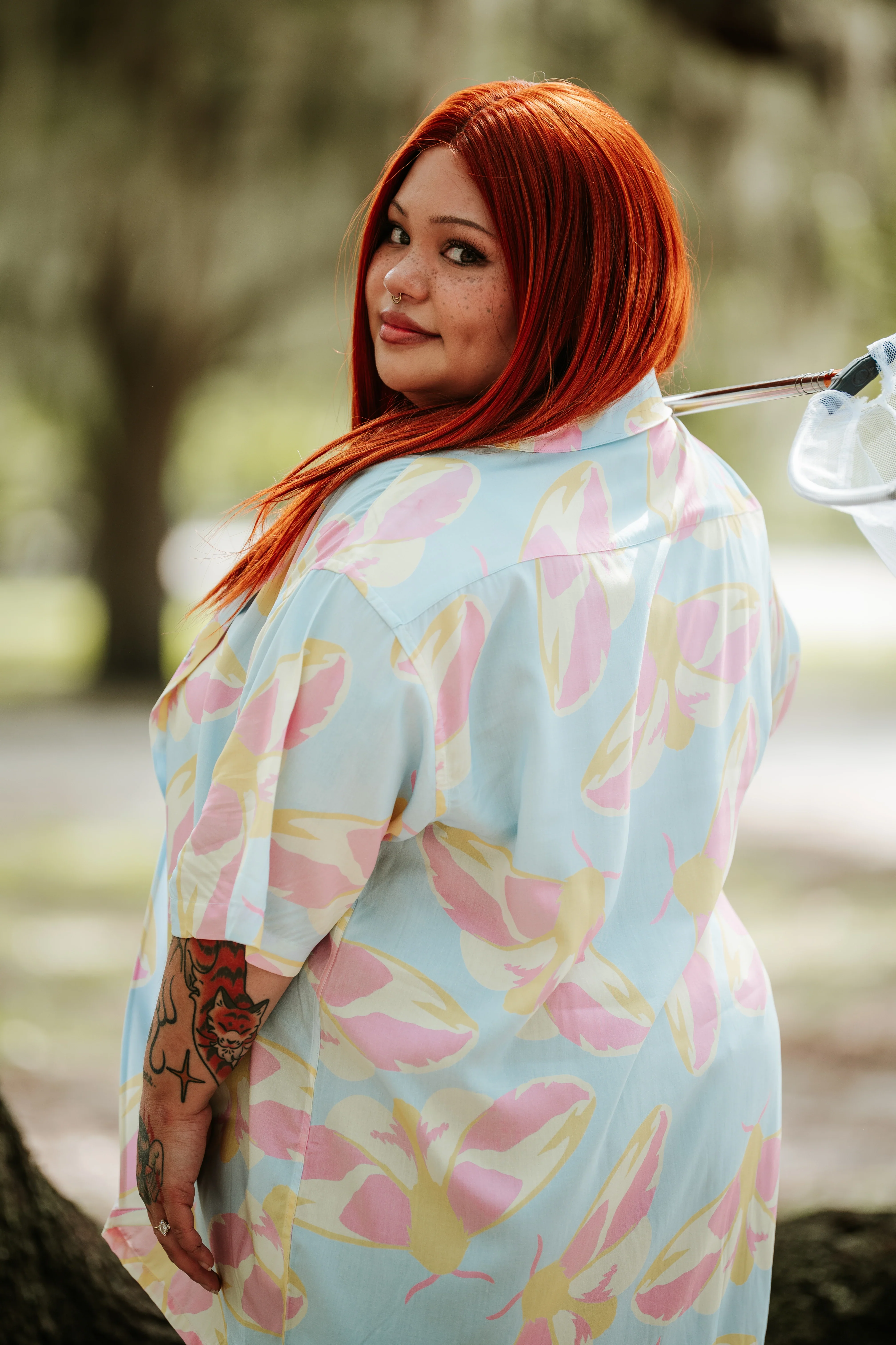 Rosy Maple Moth Button Up - Image 6
