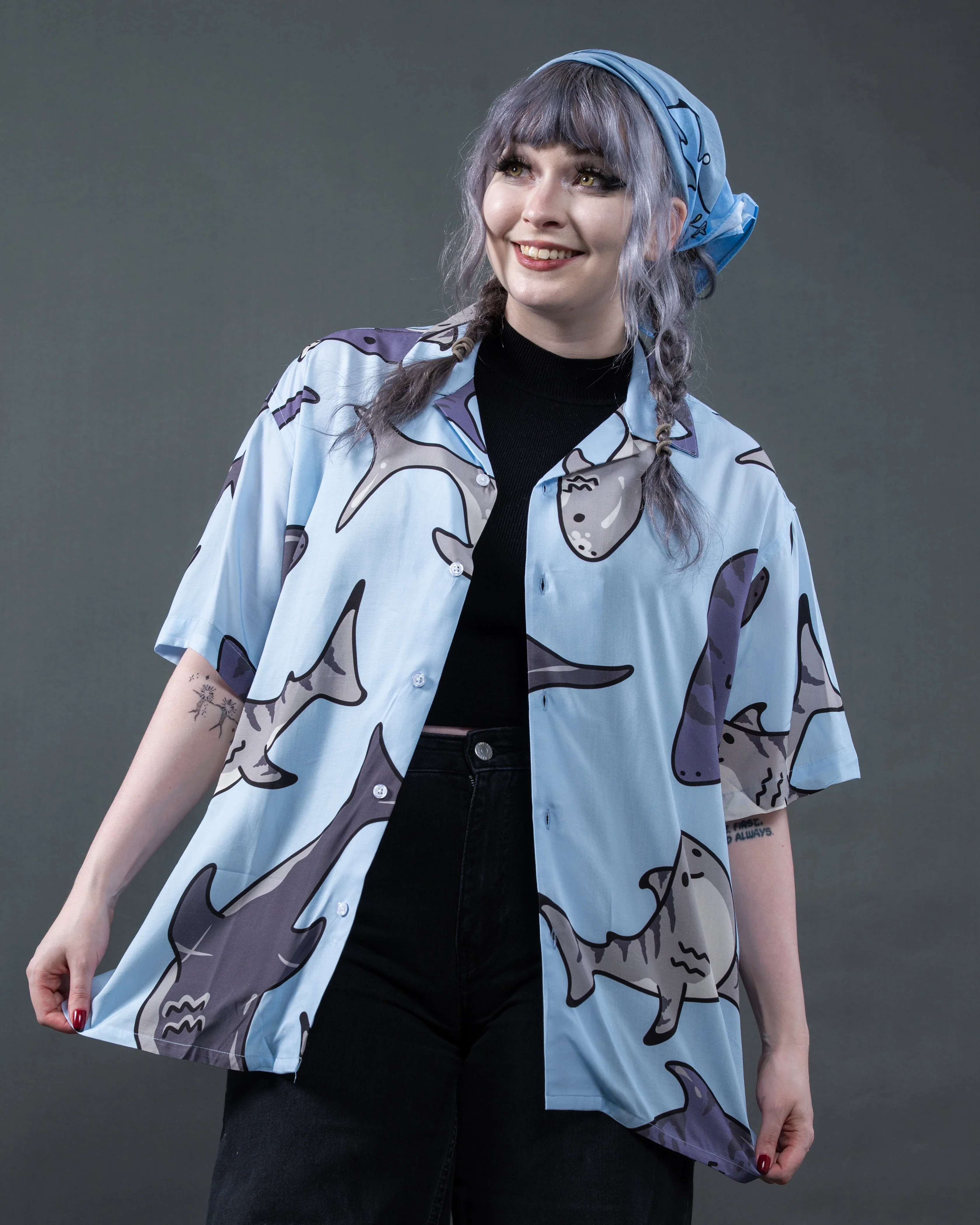 Shark Week Button Up - Image 4