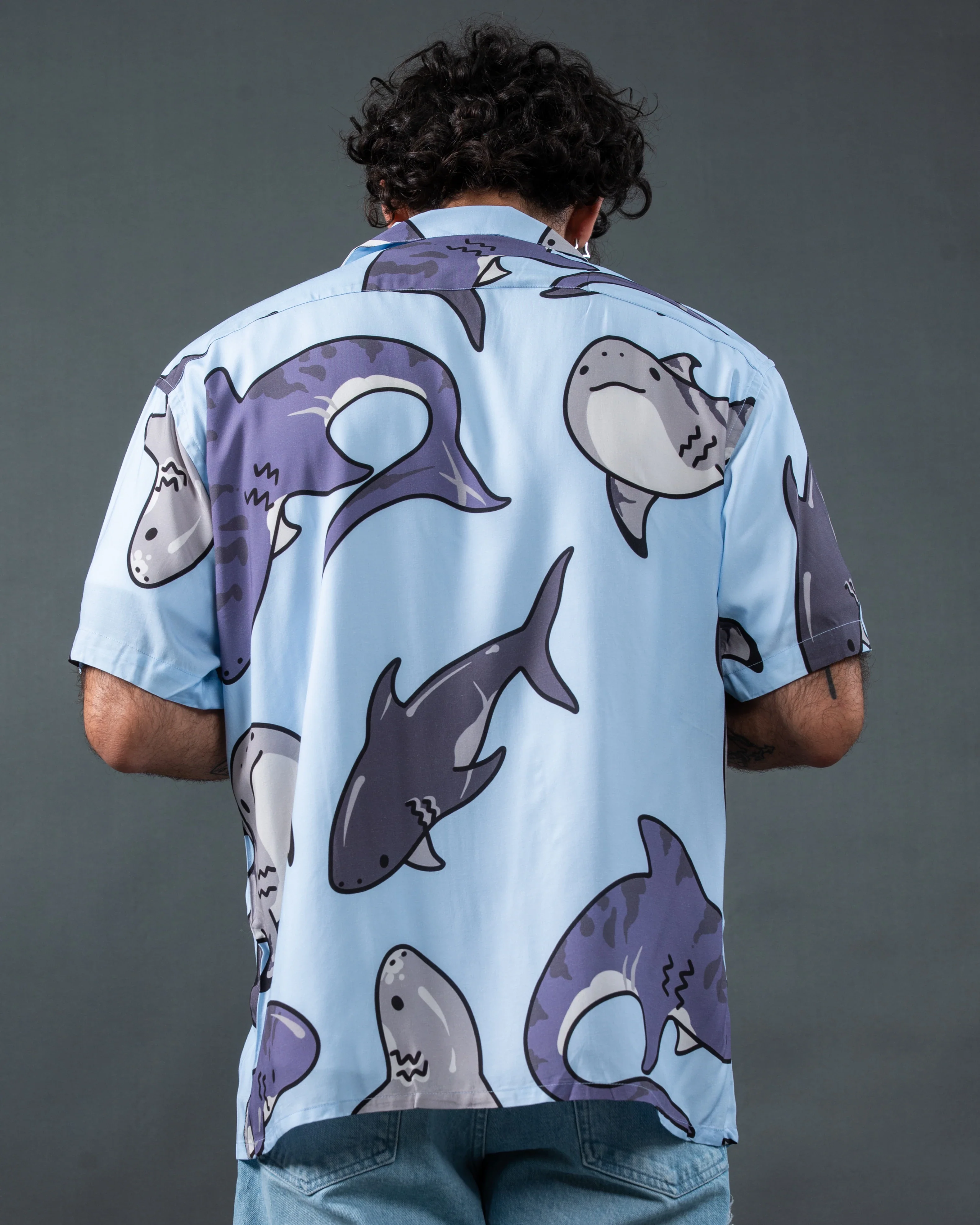 Shark Week Button Up - Image 8