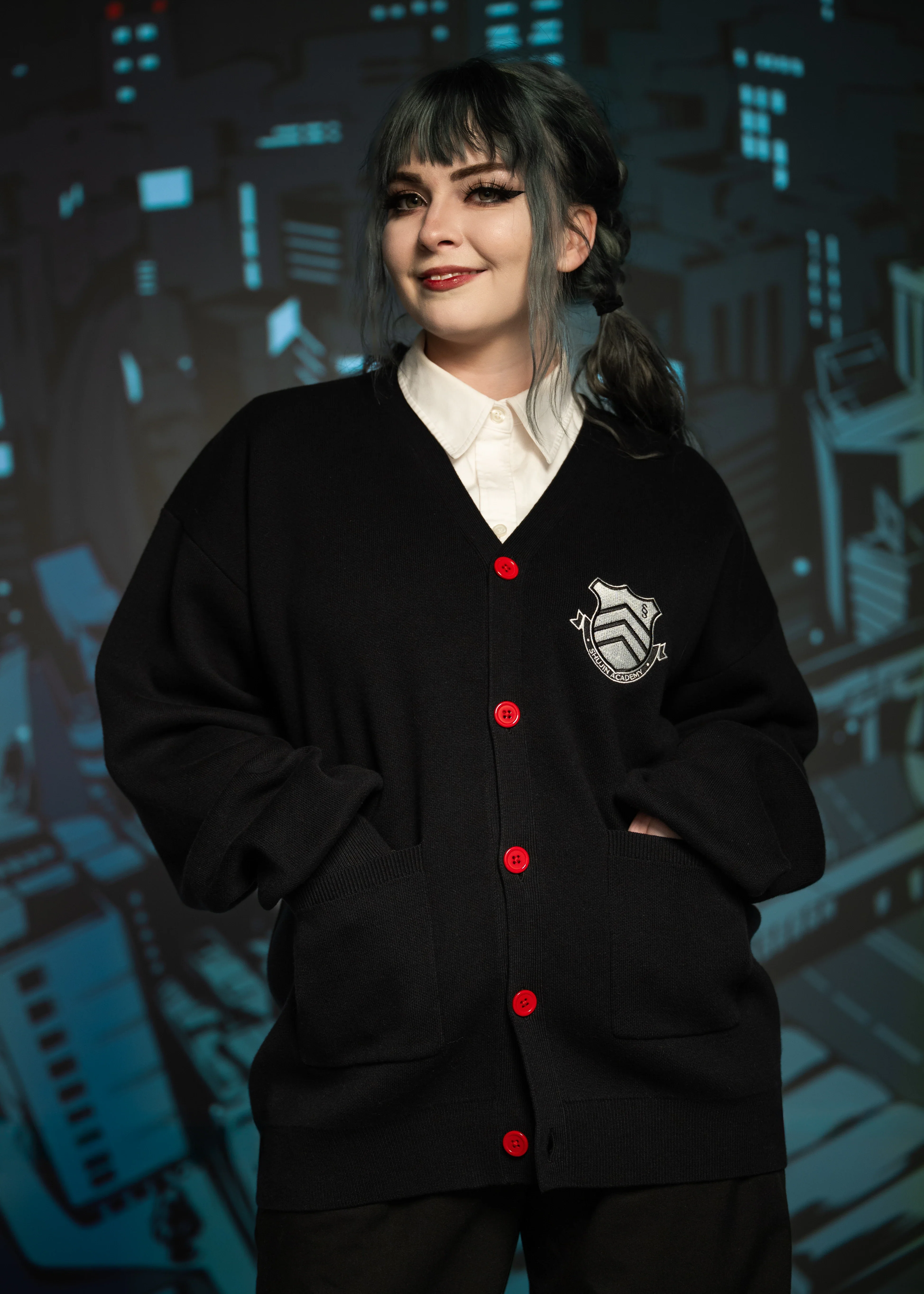 Shujin Academy Logo Cardigan - Image 11