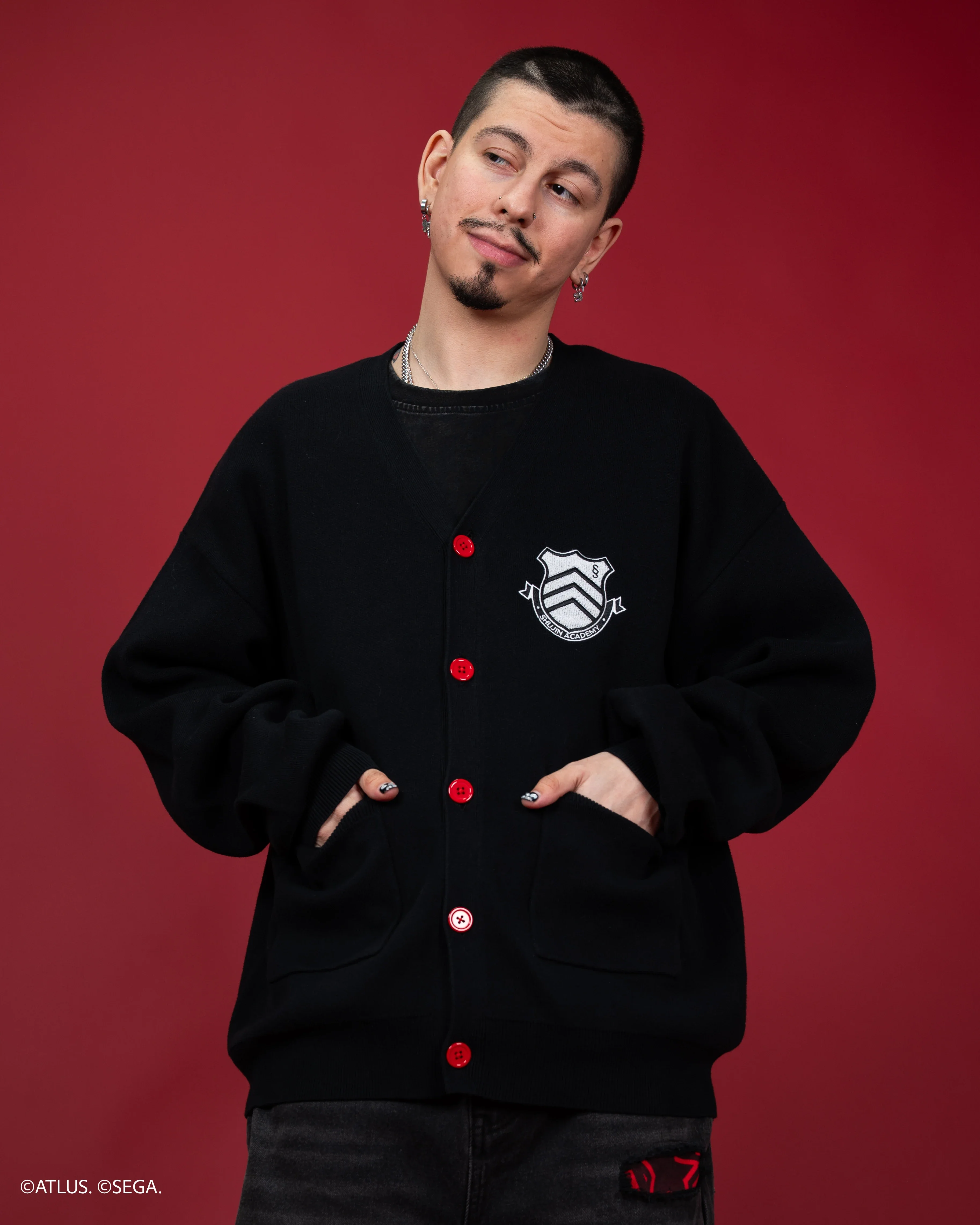 Shujin Academy Logo Cardigan - Image 3