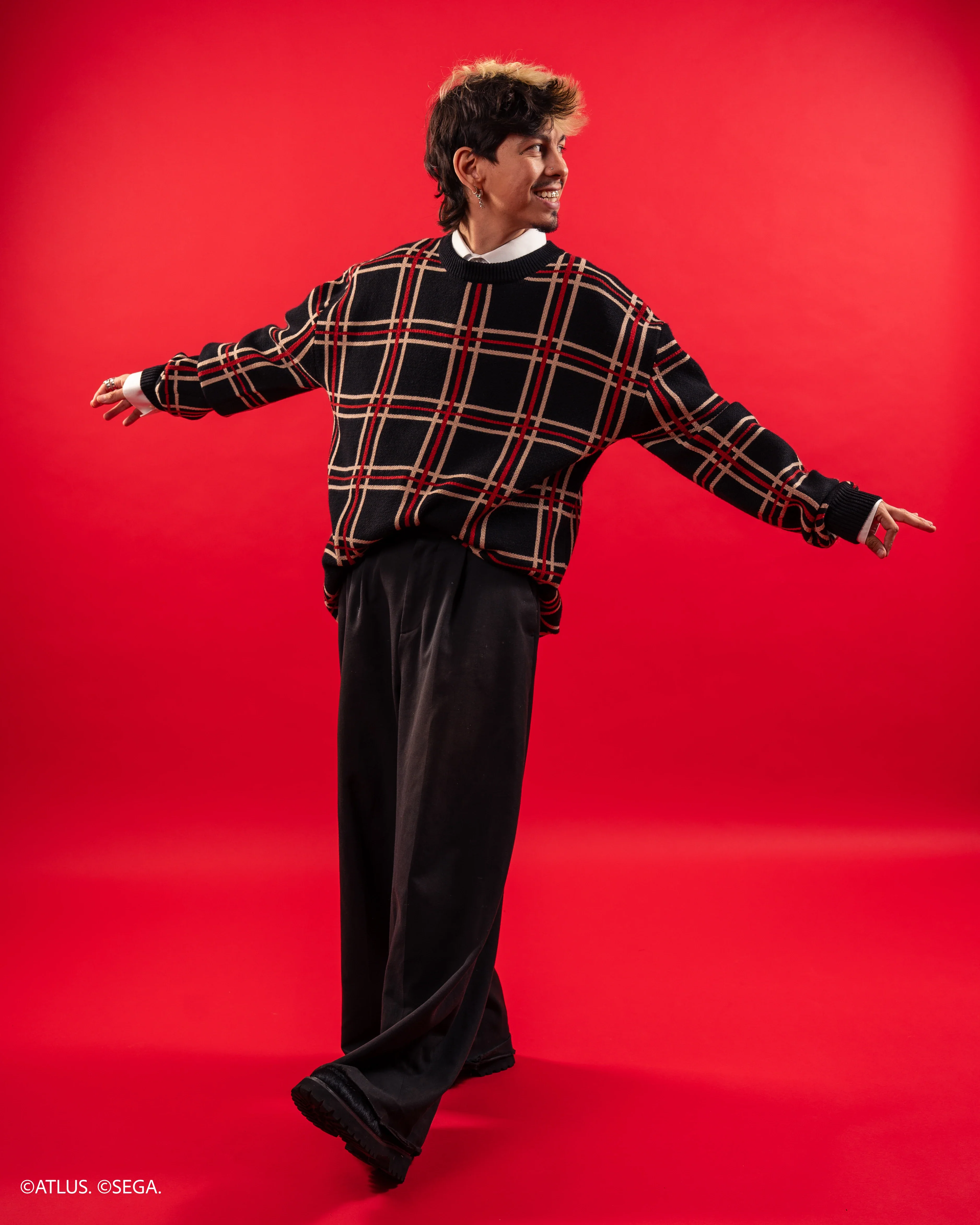 Shujin Academy Plaid Sweater - Image 4