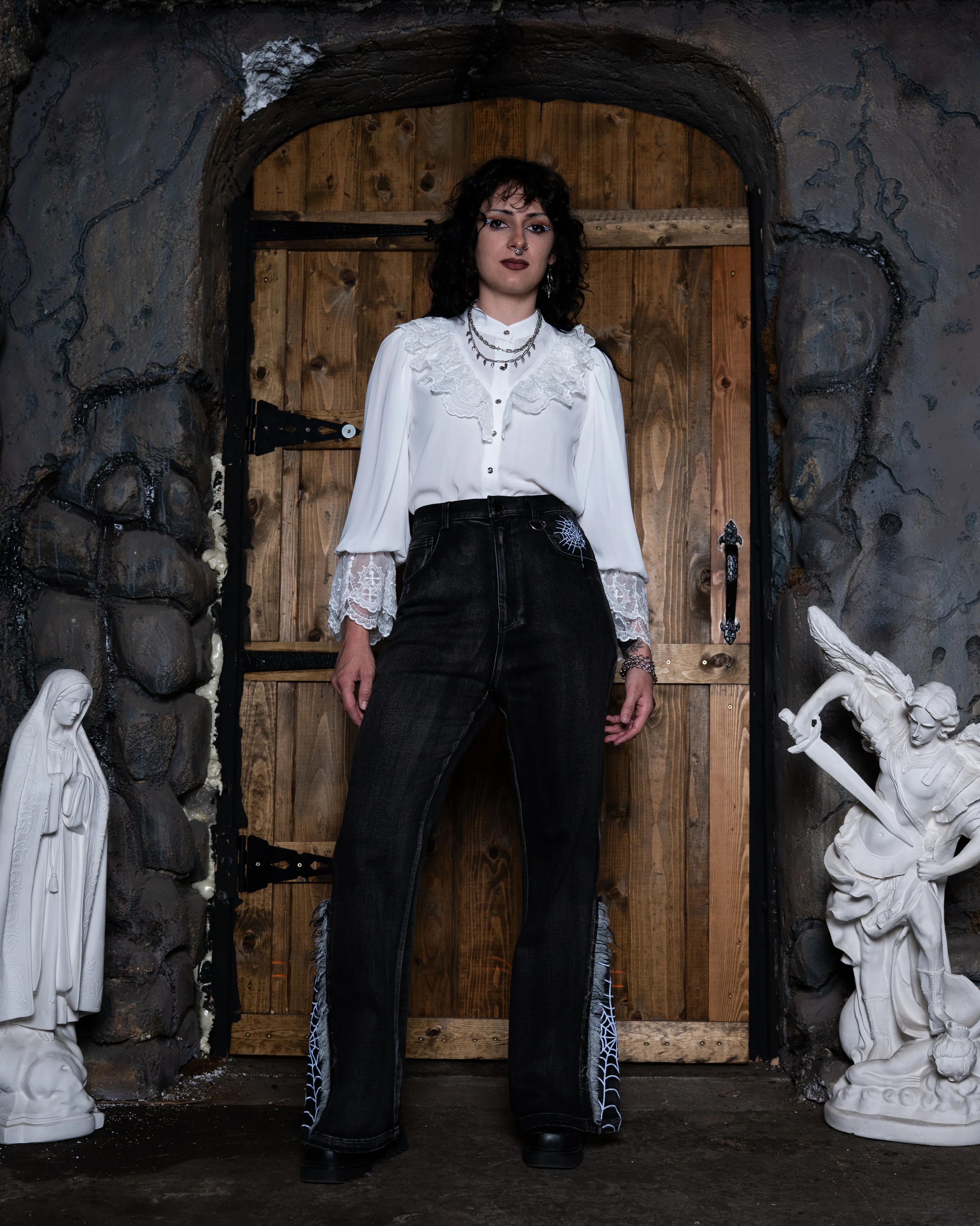 Spider Flared Jeans - Image 5