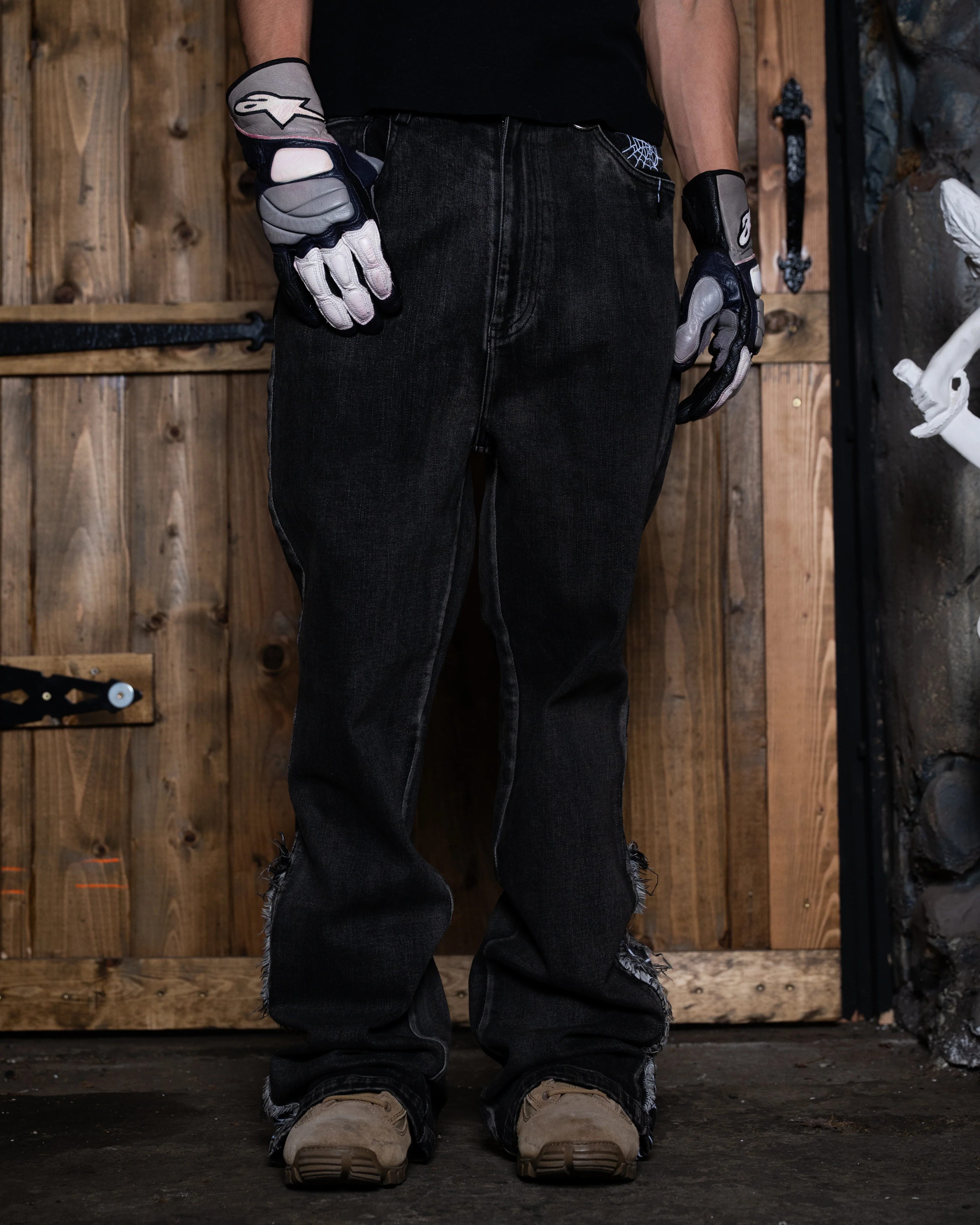 Spider Flared Jeans - Image 7