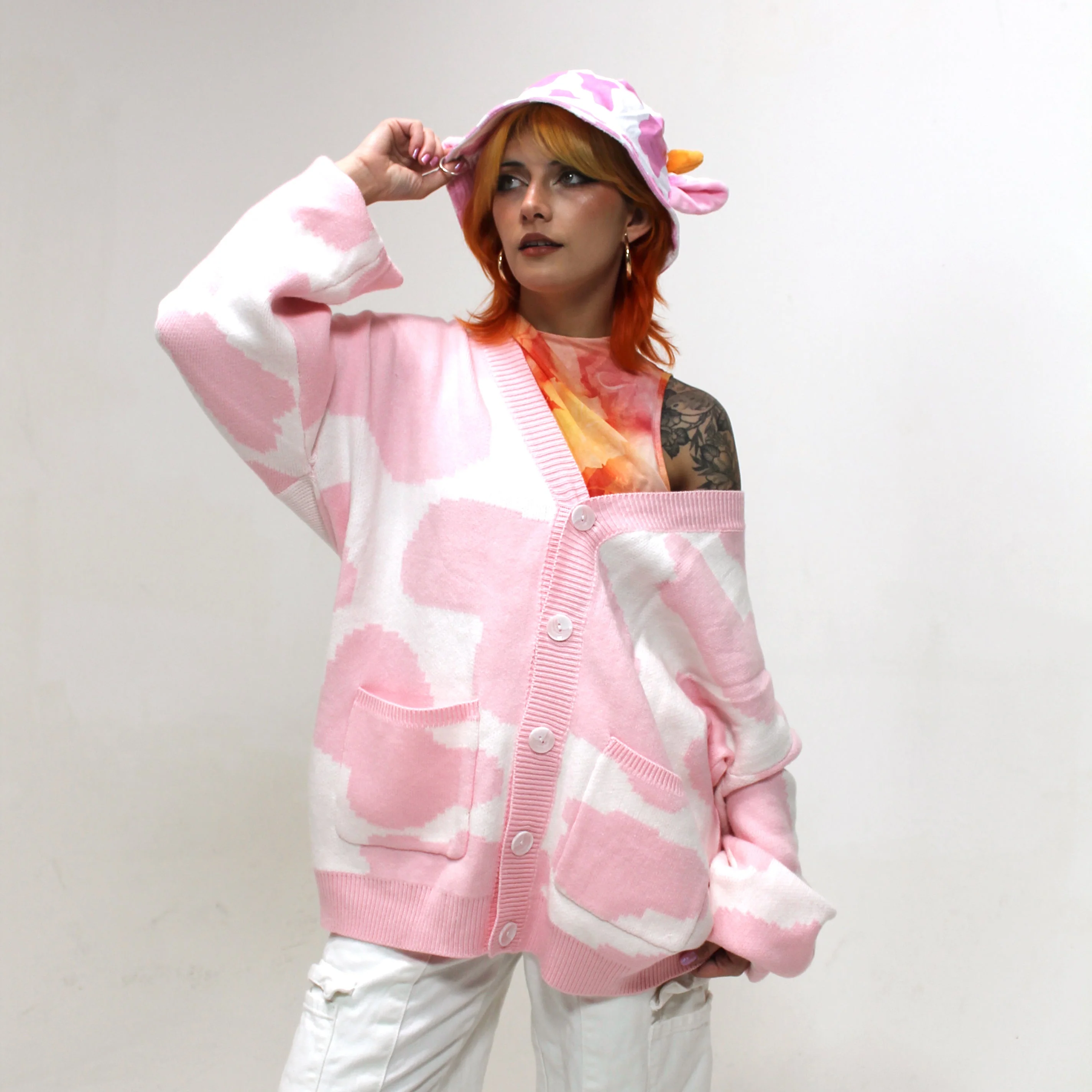 Strawberry Cow Bucket Hat - Image 3