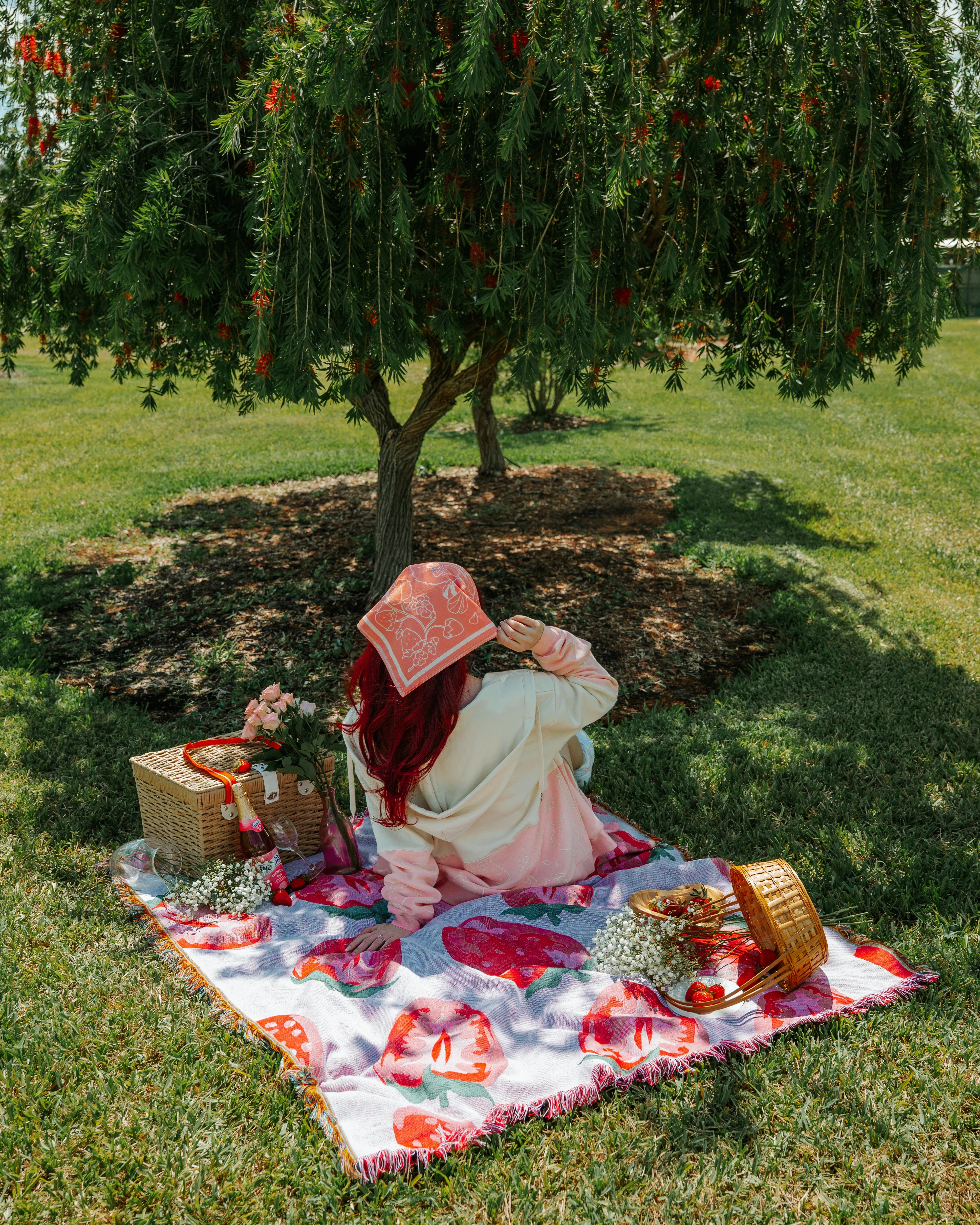 Strawberry Picking Bandana - Image 3