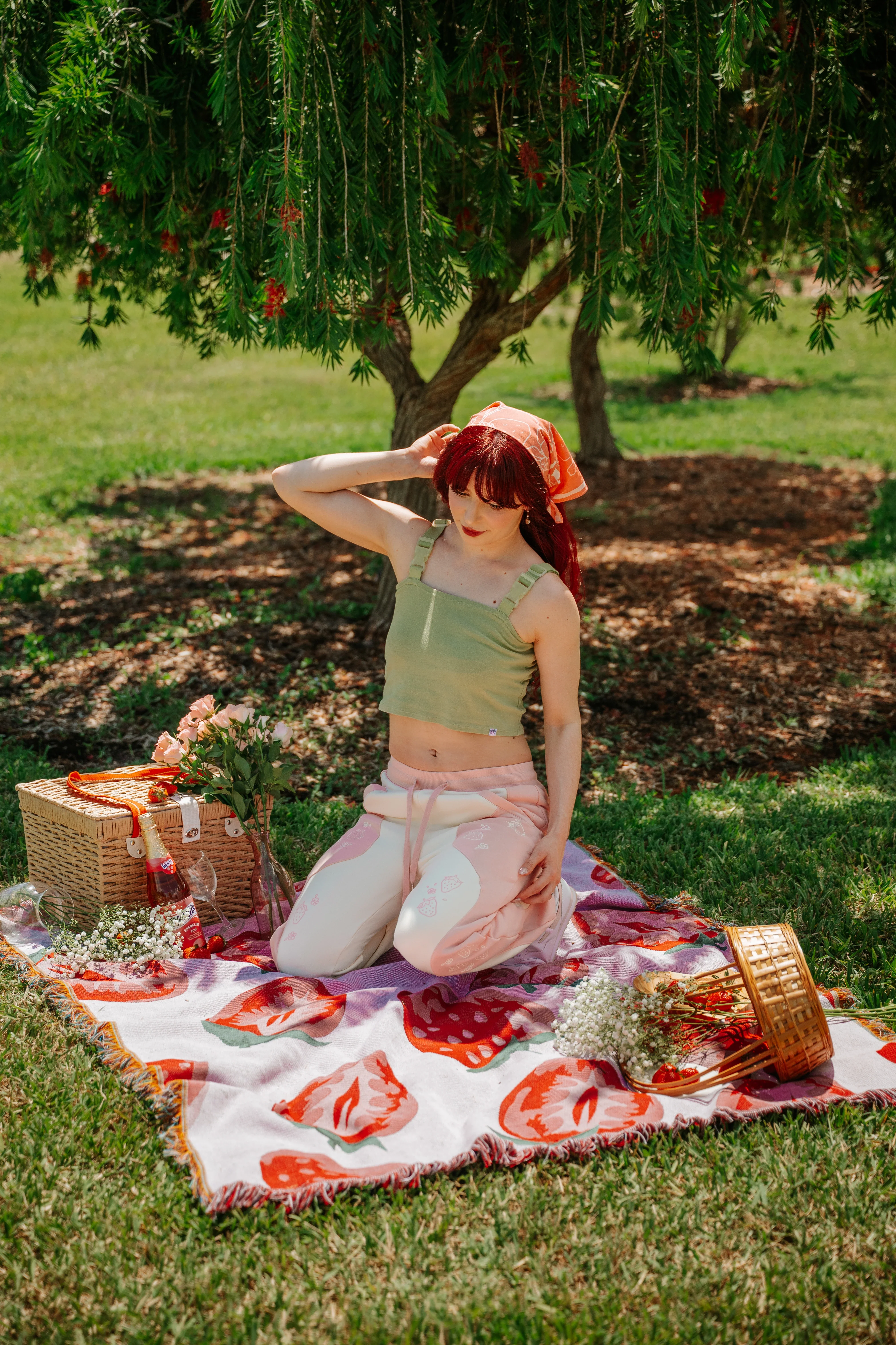 Strawberry Picking Bandana - Image 8