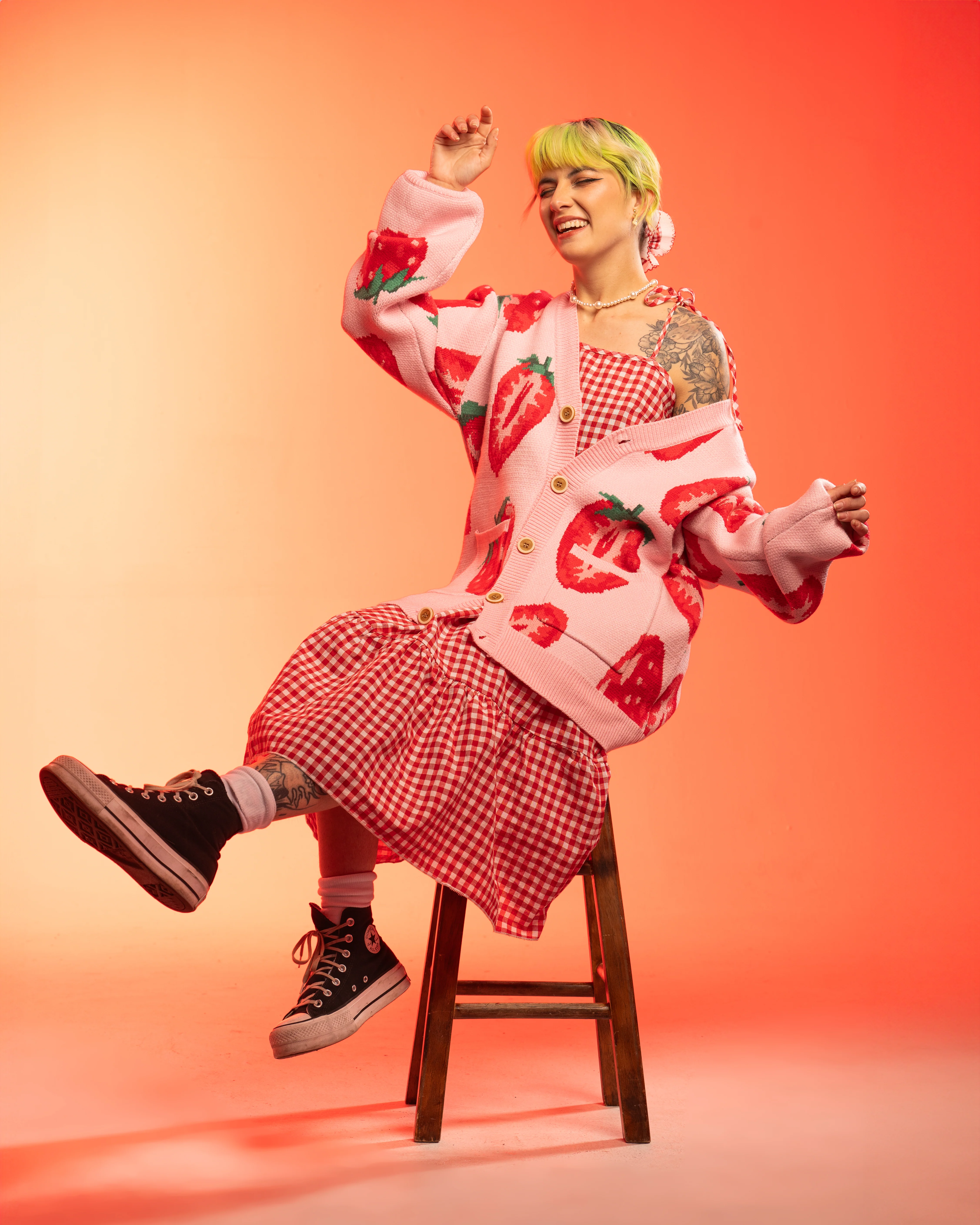 Strawberry With Me Cardigan - Image 5