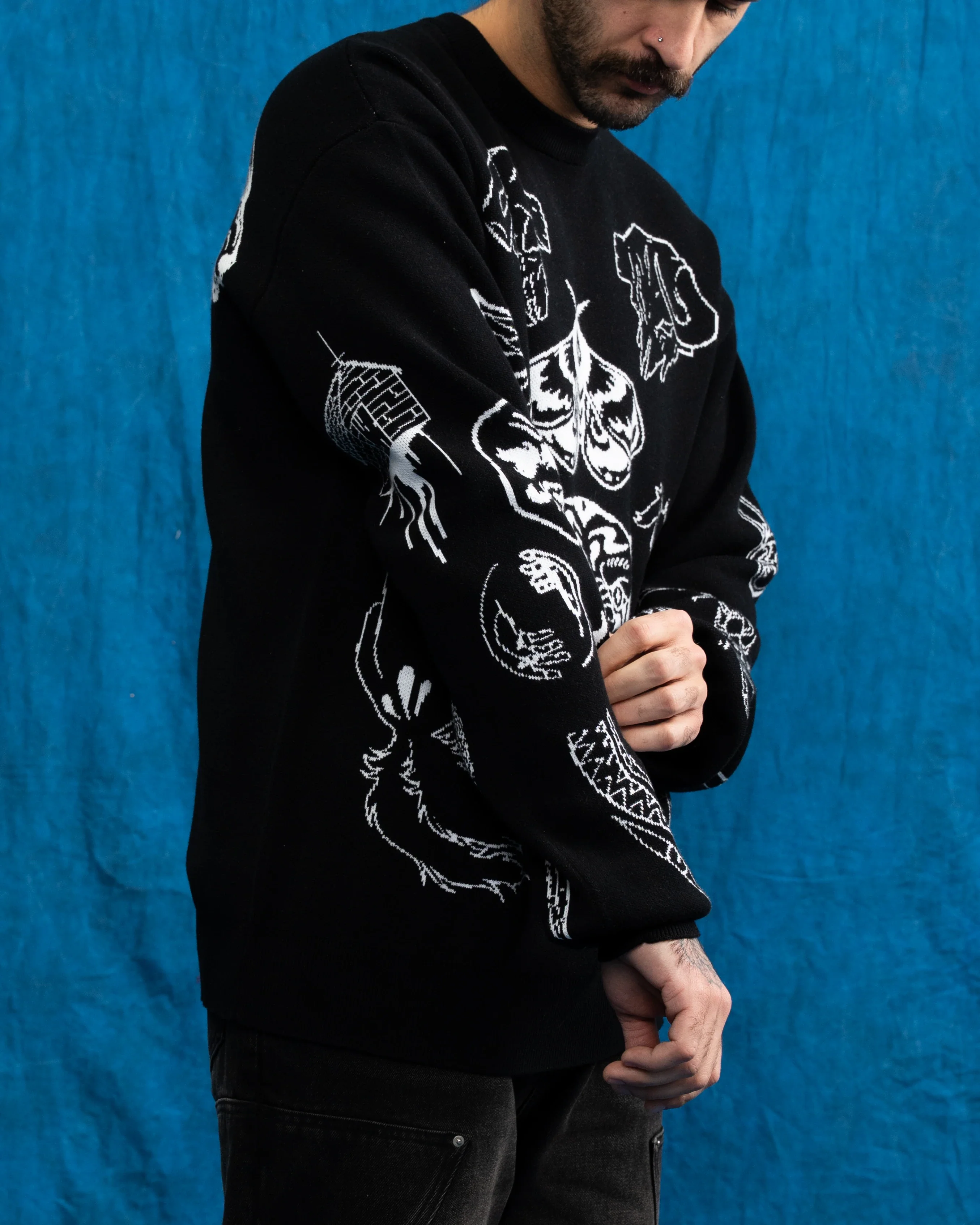 Tattoo Knit Sweater - Image 8