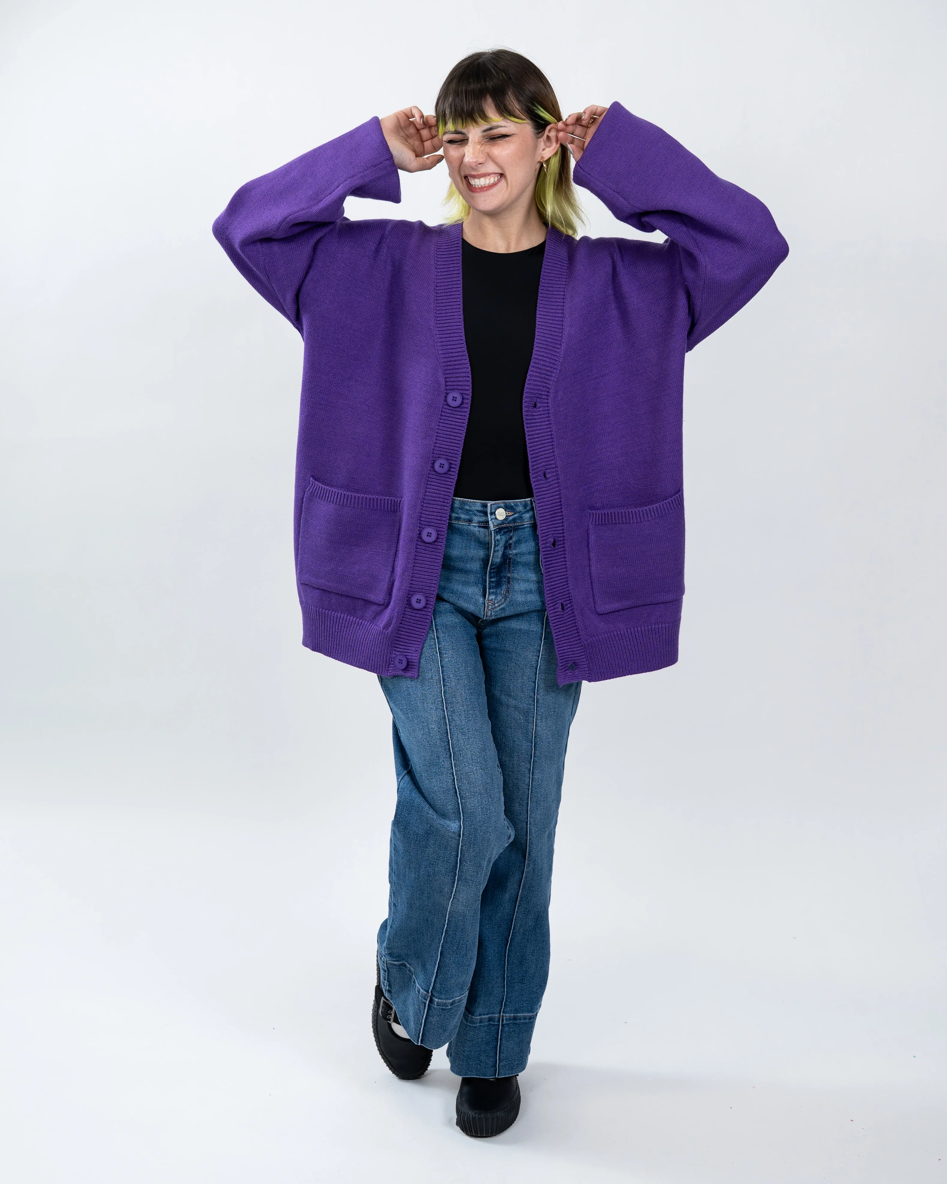 The DEEPEST Purple Cardigan - Image 3