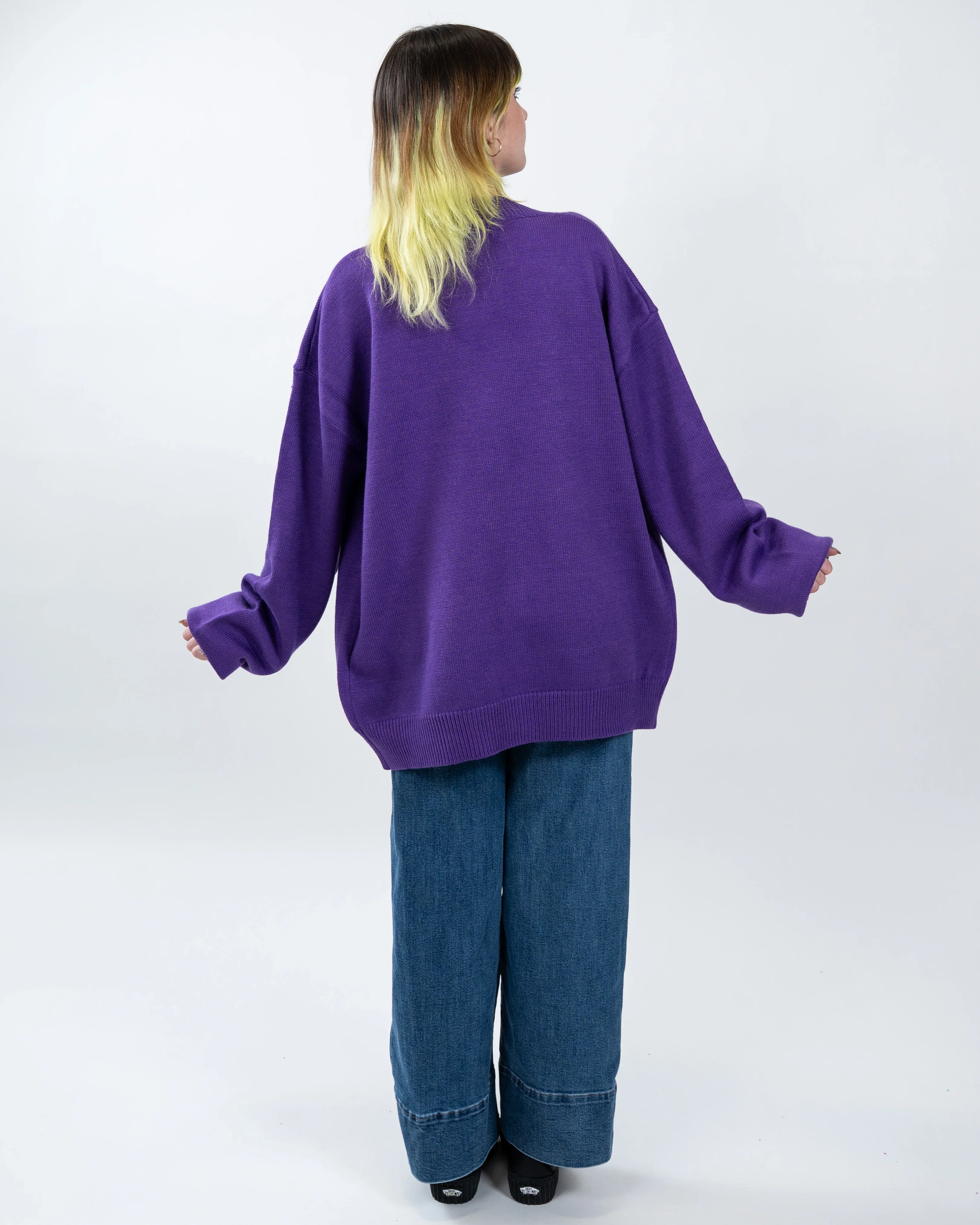 The DEEPEST Purple Cardigan - Image 4
