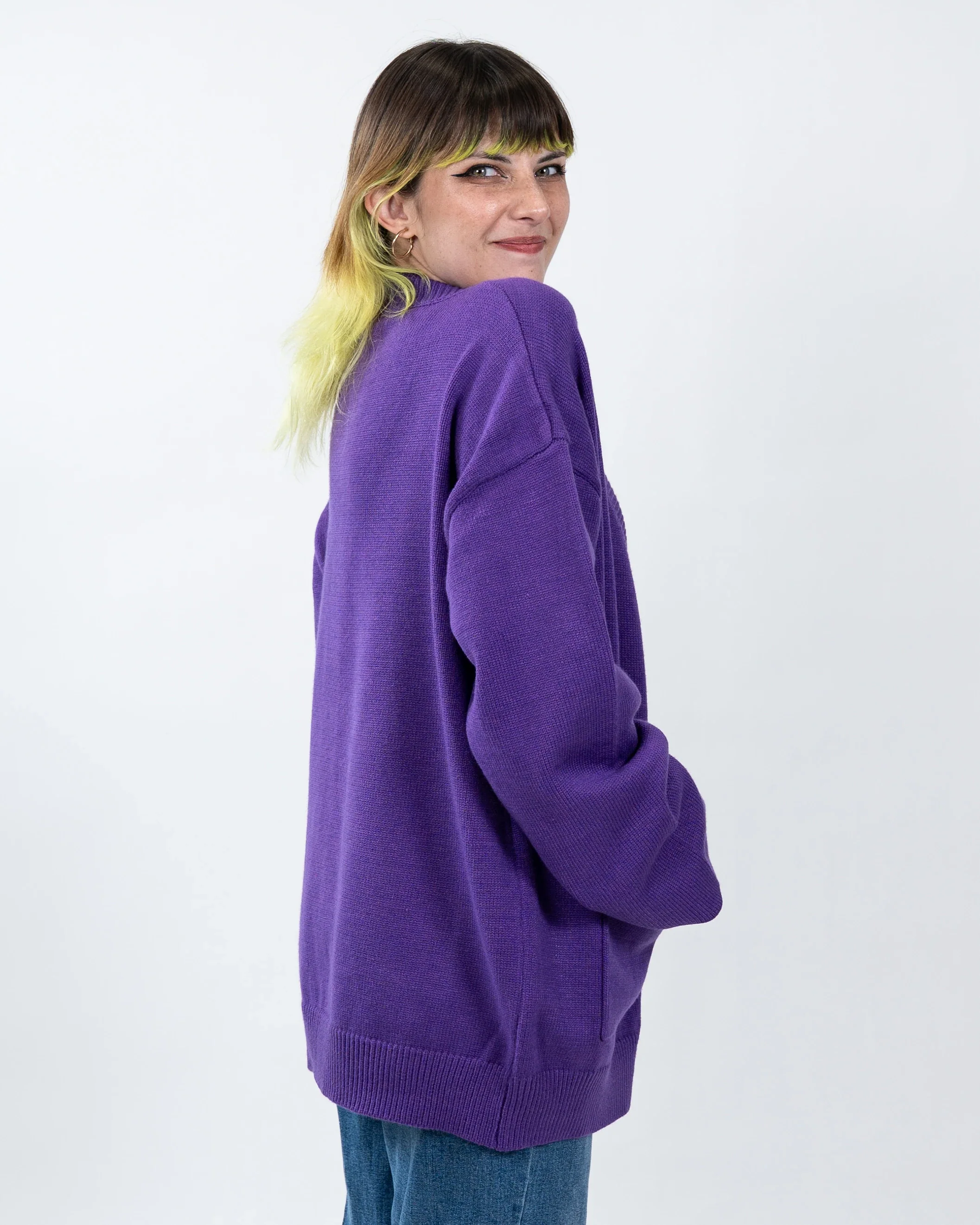 The DEEPEST Purple Cardigan - Image 5