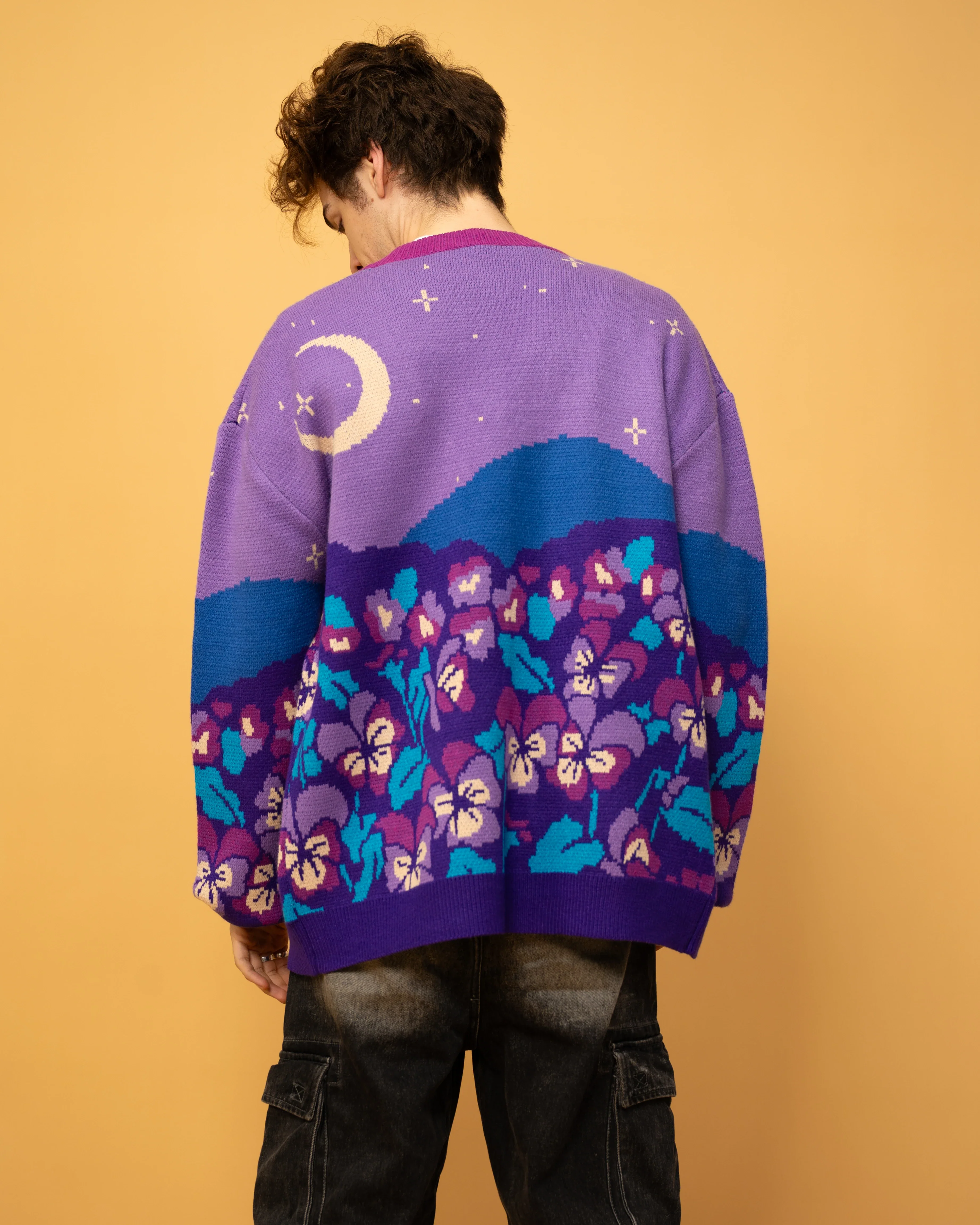 Violet Flower Cardigan - Image 8