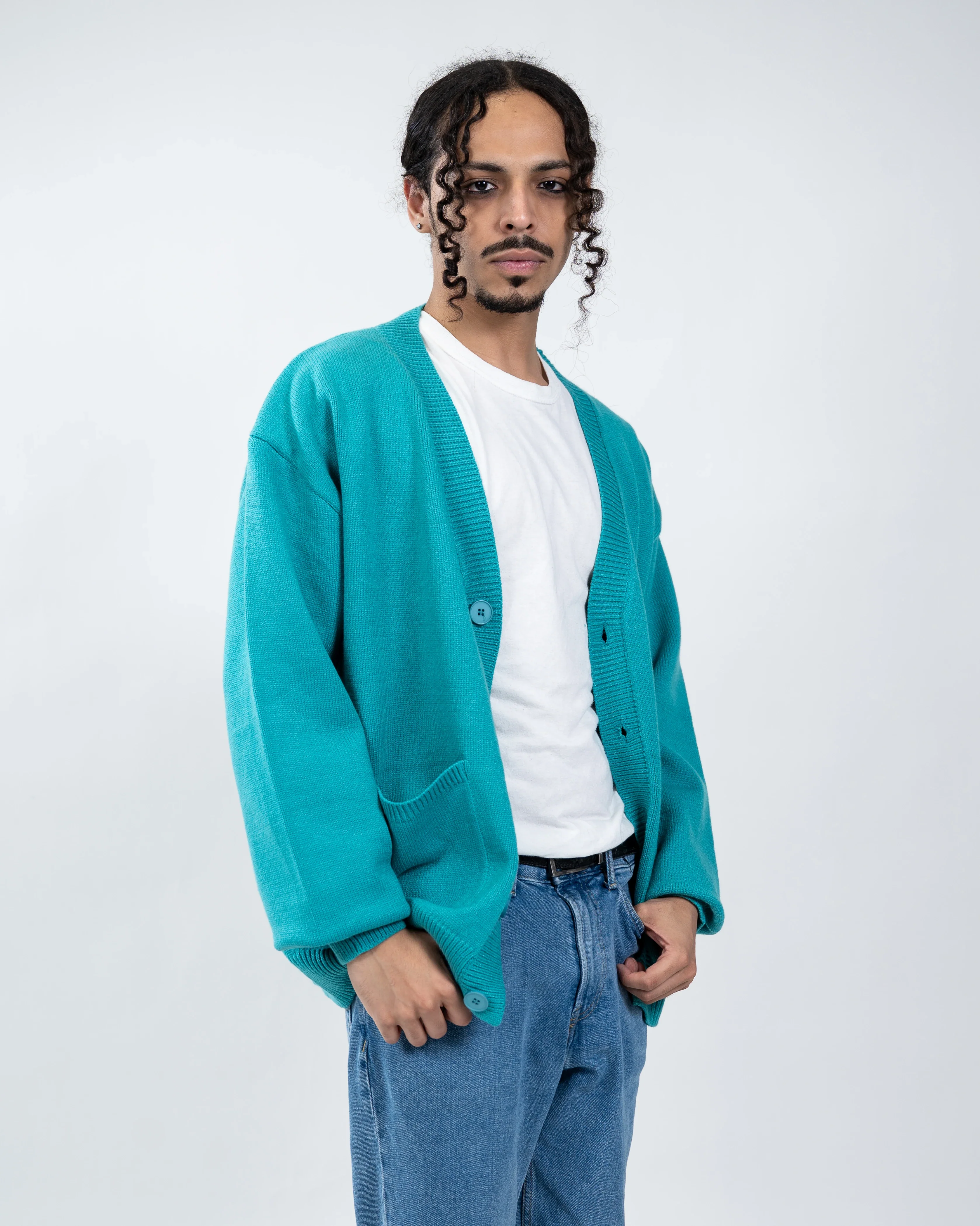 What's the TEAL with Airline Food Cardigan - Image 5